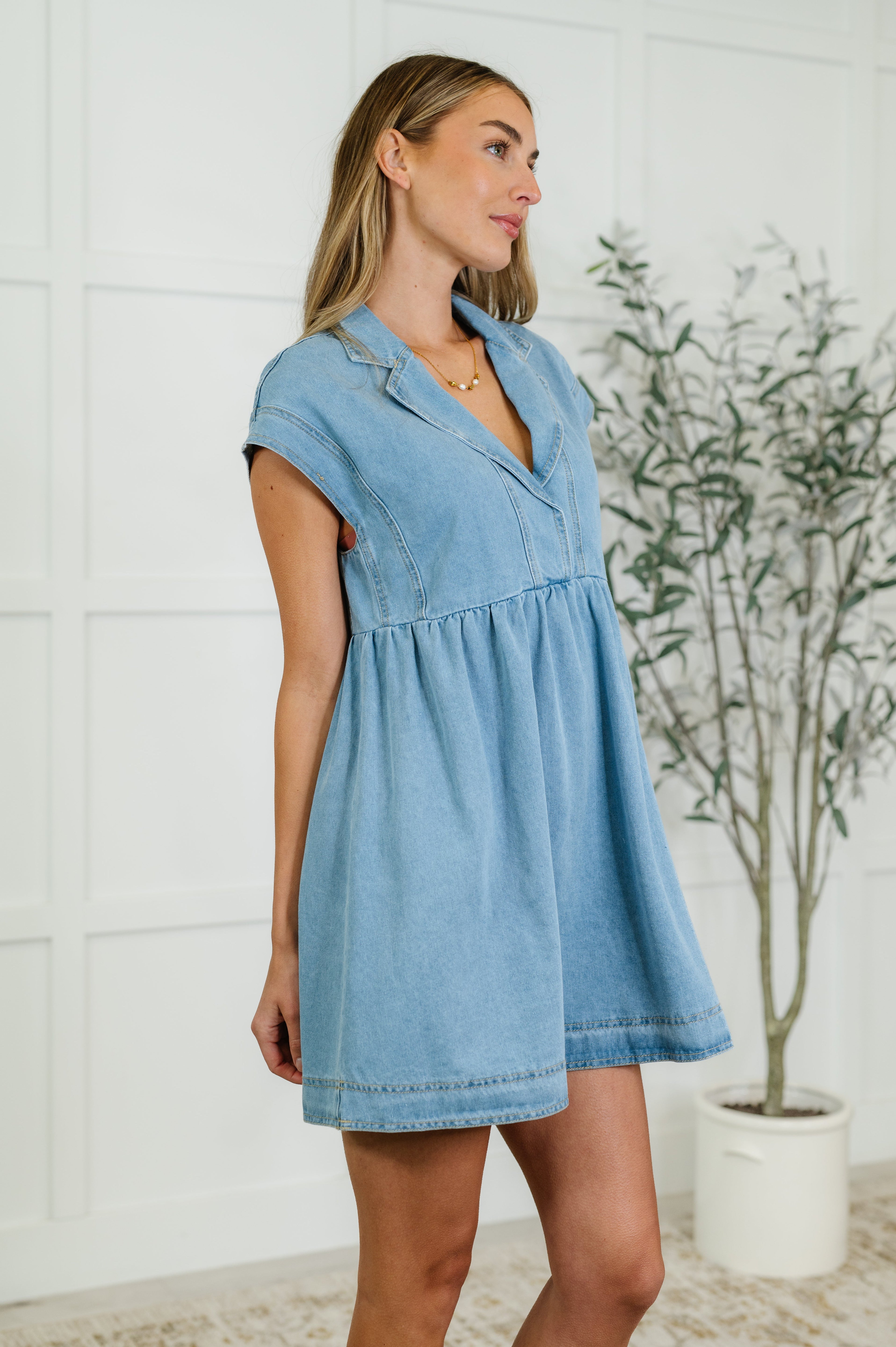 One Eleven North First Rodeo Denim Dress Womens