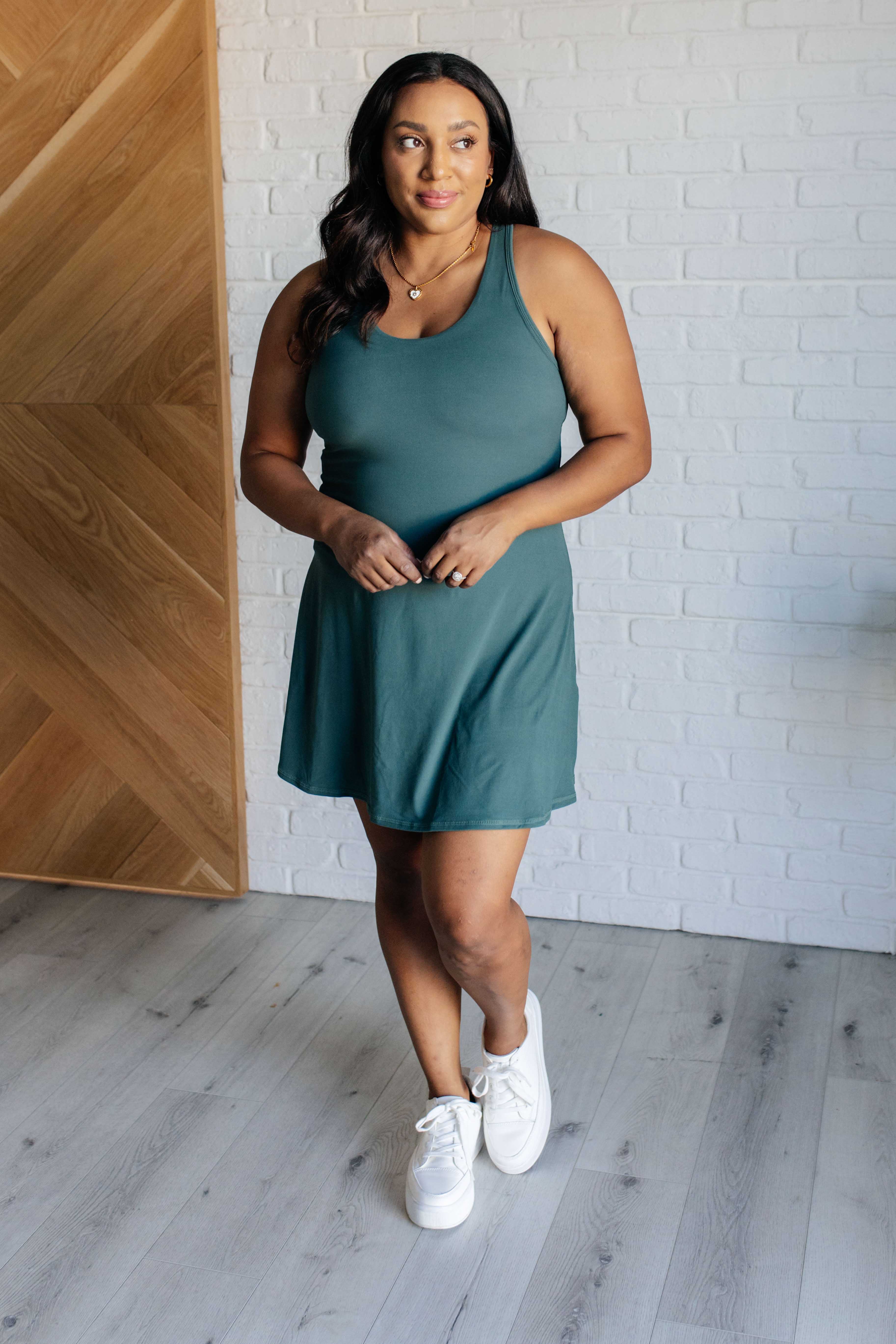 Rae Mode First Serve Dress in Everglade Green Dresses