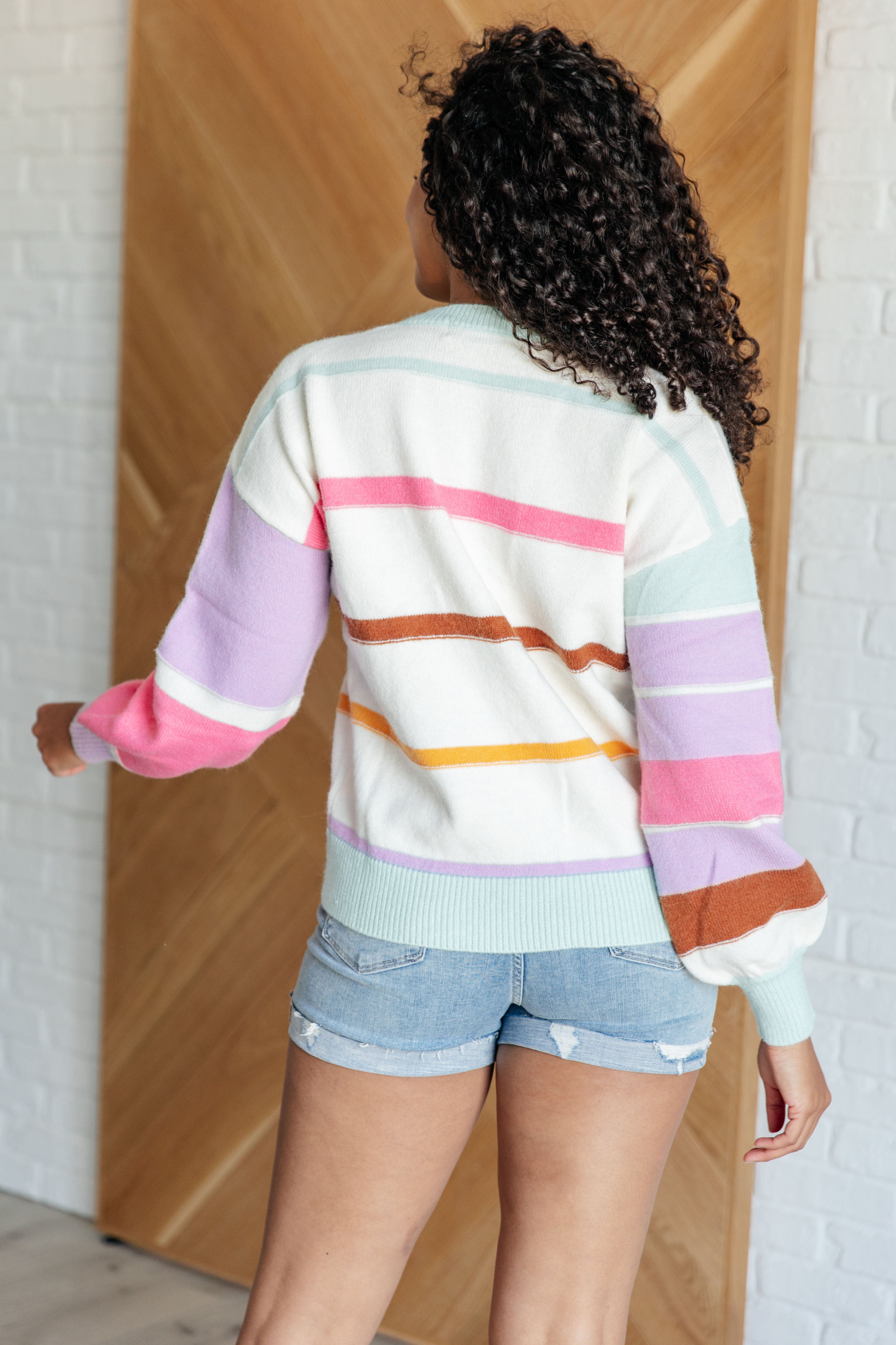 One Eleven North Flawless Features Striped Sweater Shirts & Tops