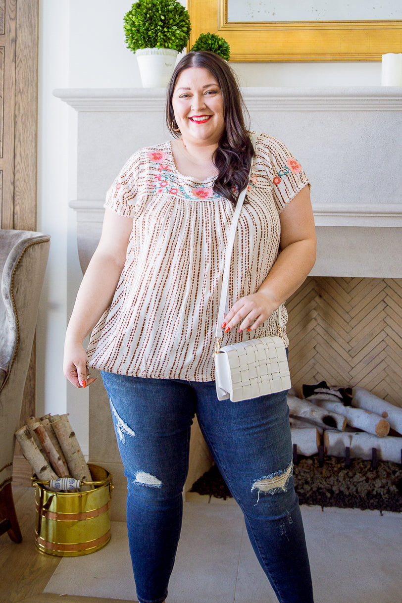 Floral Goals Blouse Womens