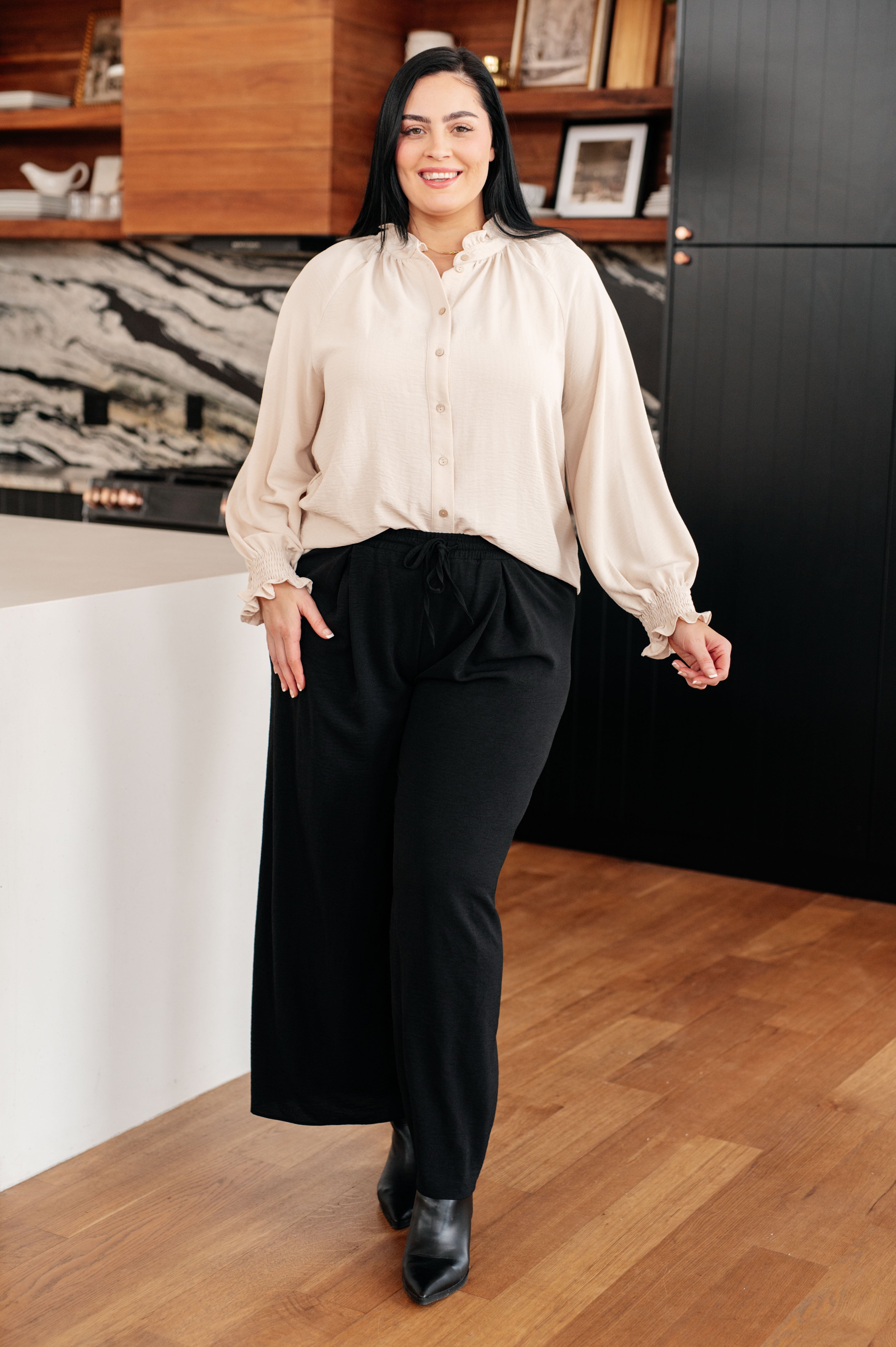 Jodifl For You I Do Button Up Blouse Tops