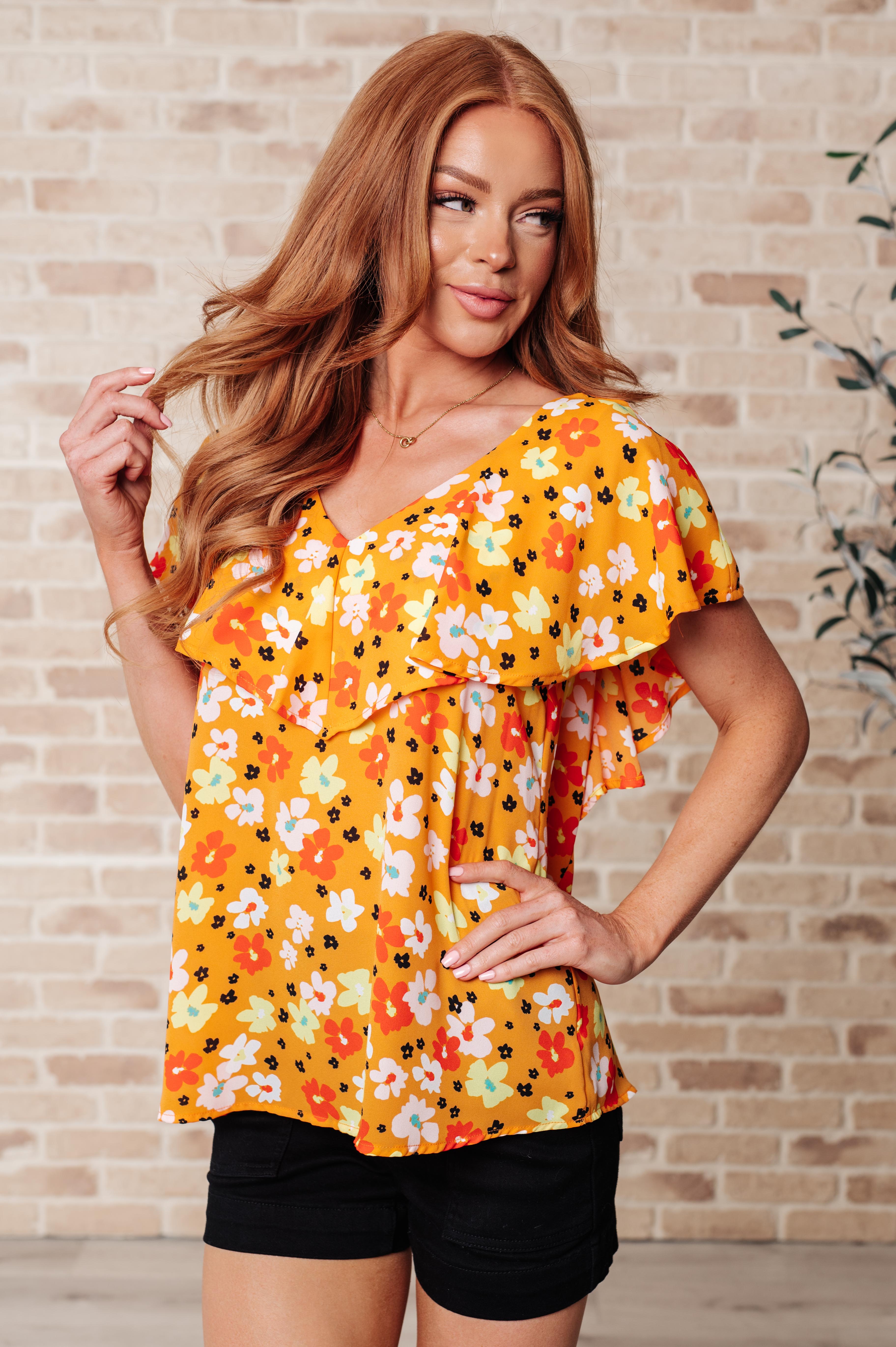Andree by Unit Freshly Picked Floral Top Tops