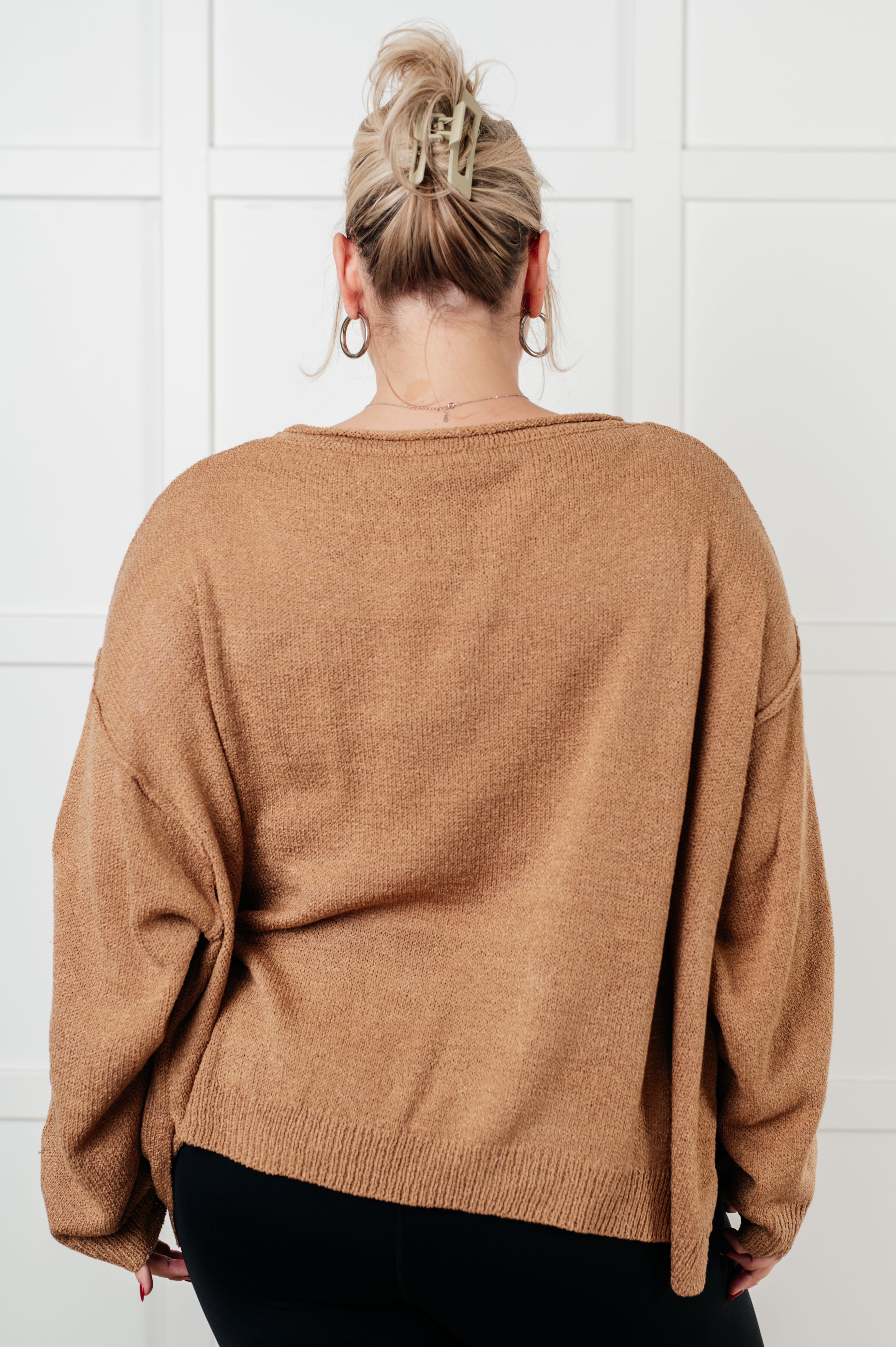 GeeGee General Feeling Boatneck Exposed Seam Sweater Tops