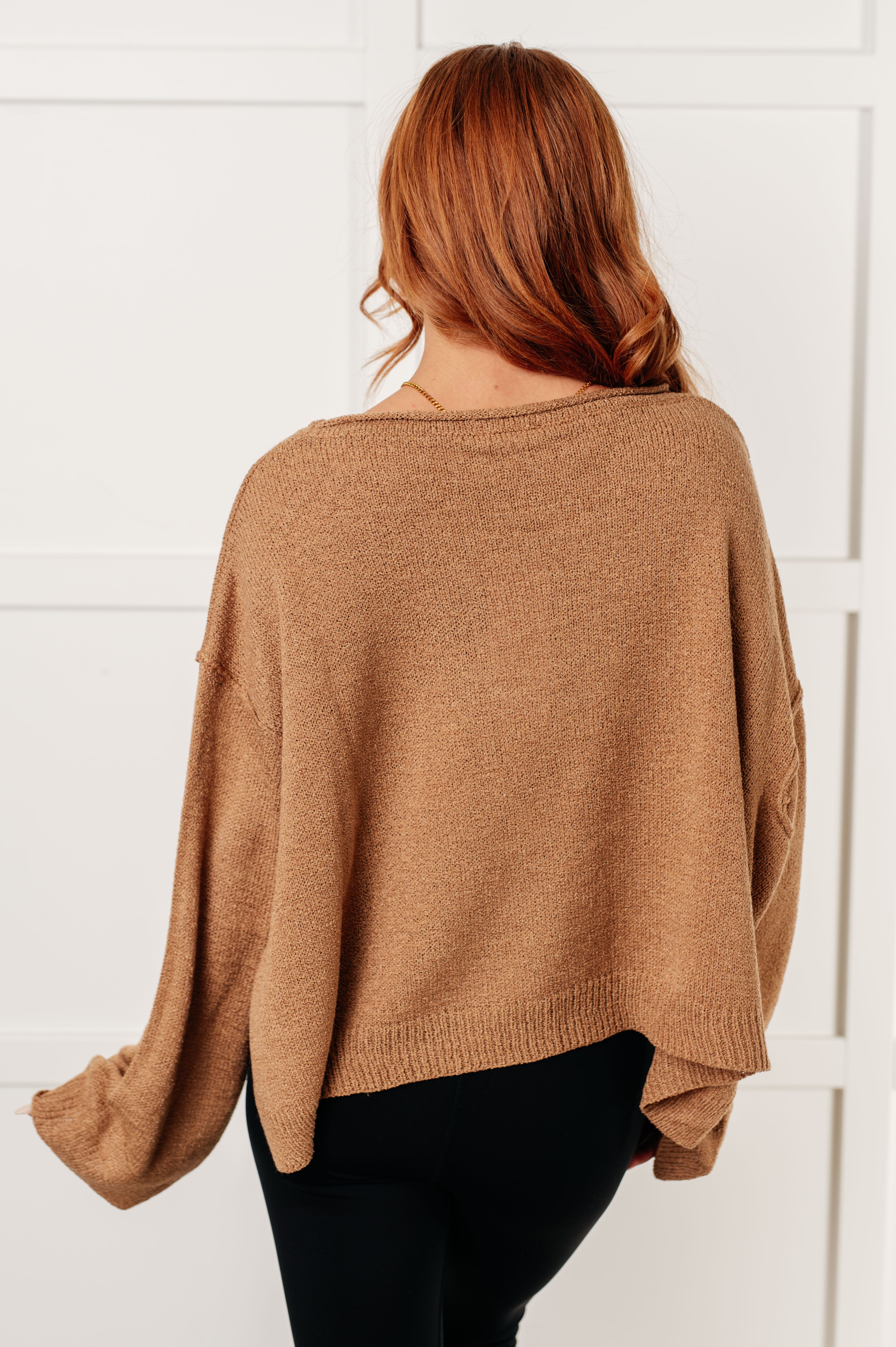 GeeGee General Feeling Boatneck Exposed Seam Sweater Tops