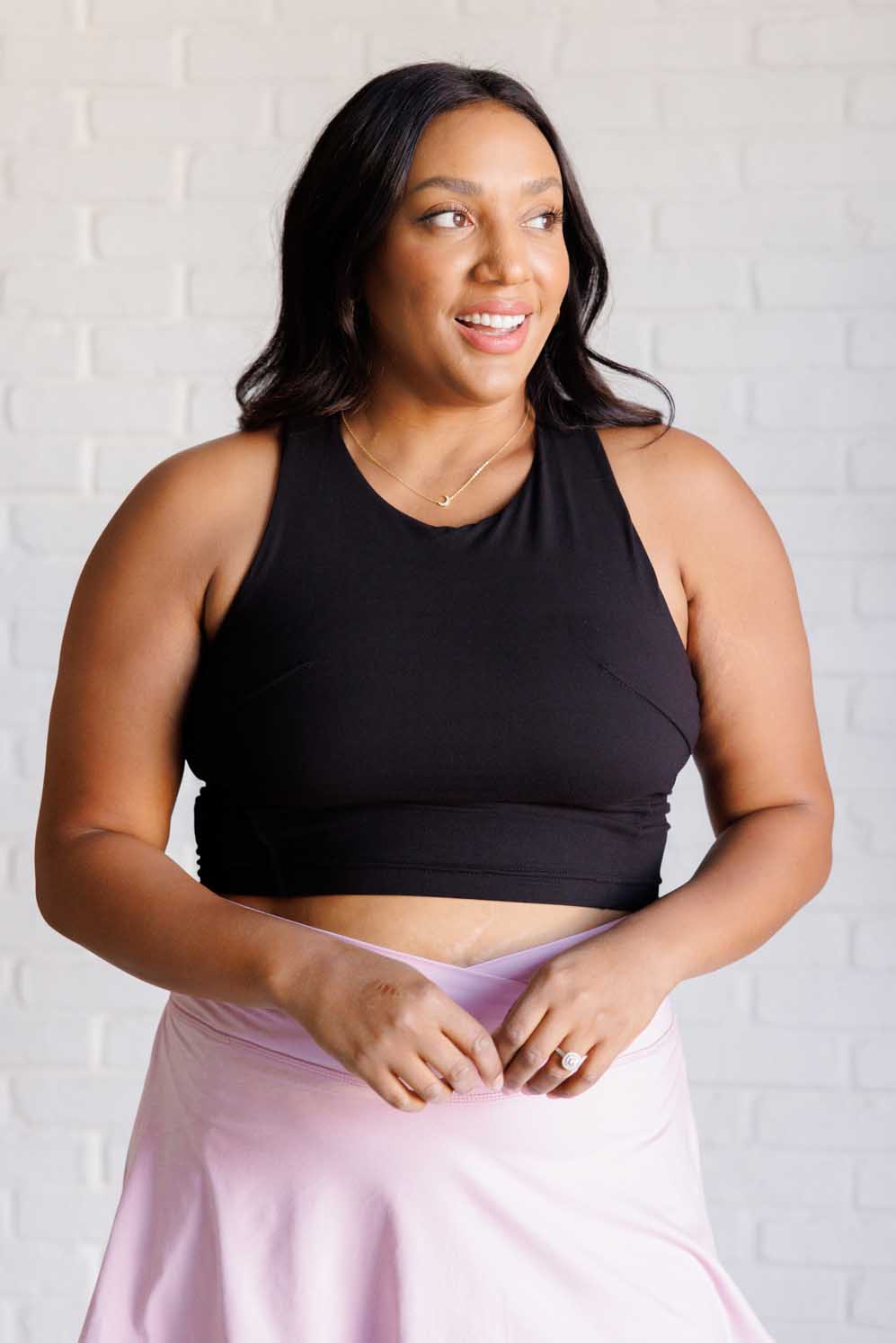 Rae Mode Get Moving Racer Back Crop Tank Athleisure