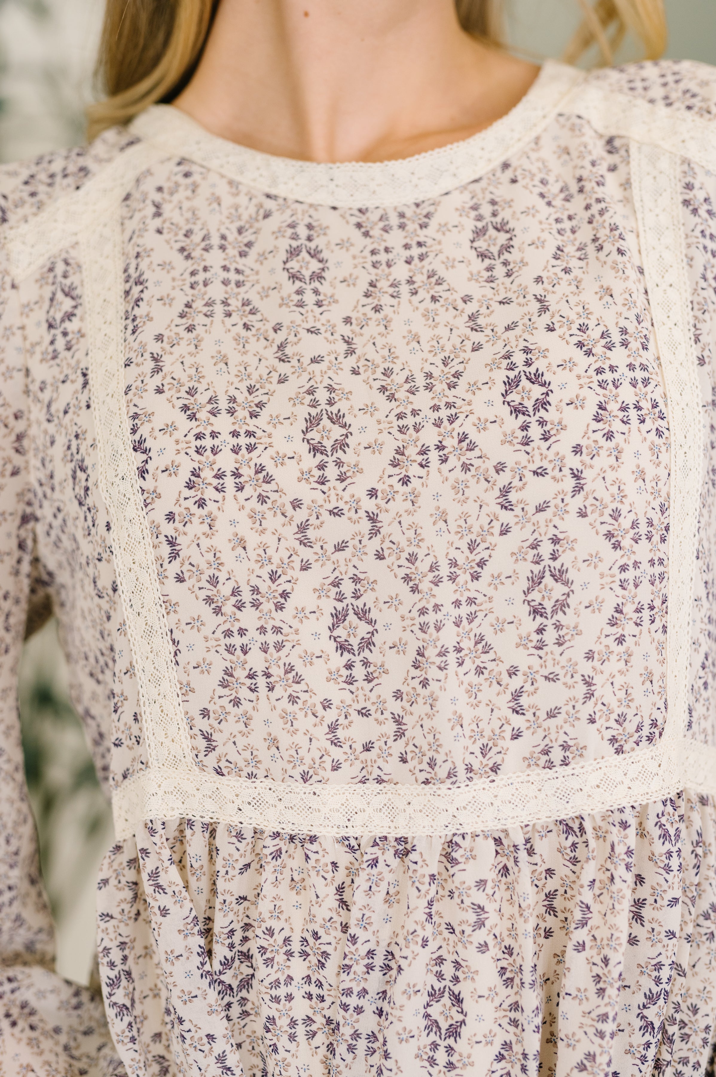 In Loom Gorgeous Girl Floral Peplum Blouse Womens