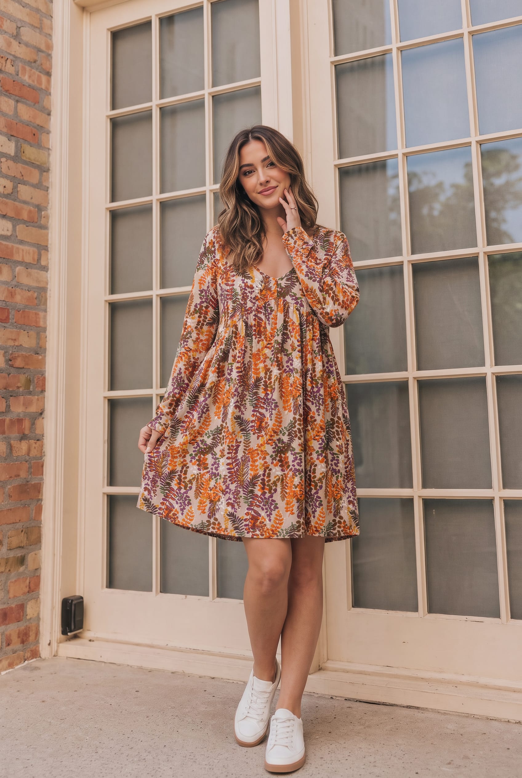 Haptics Falling For You Floral Mini Dress