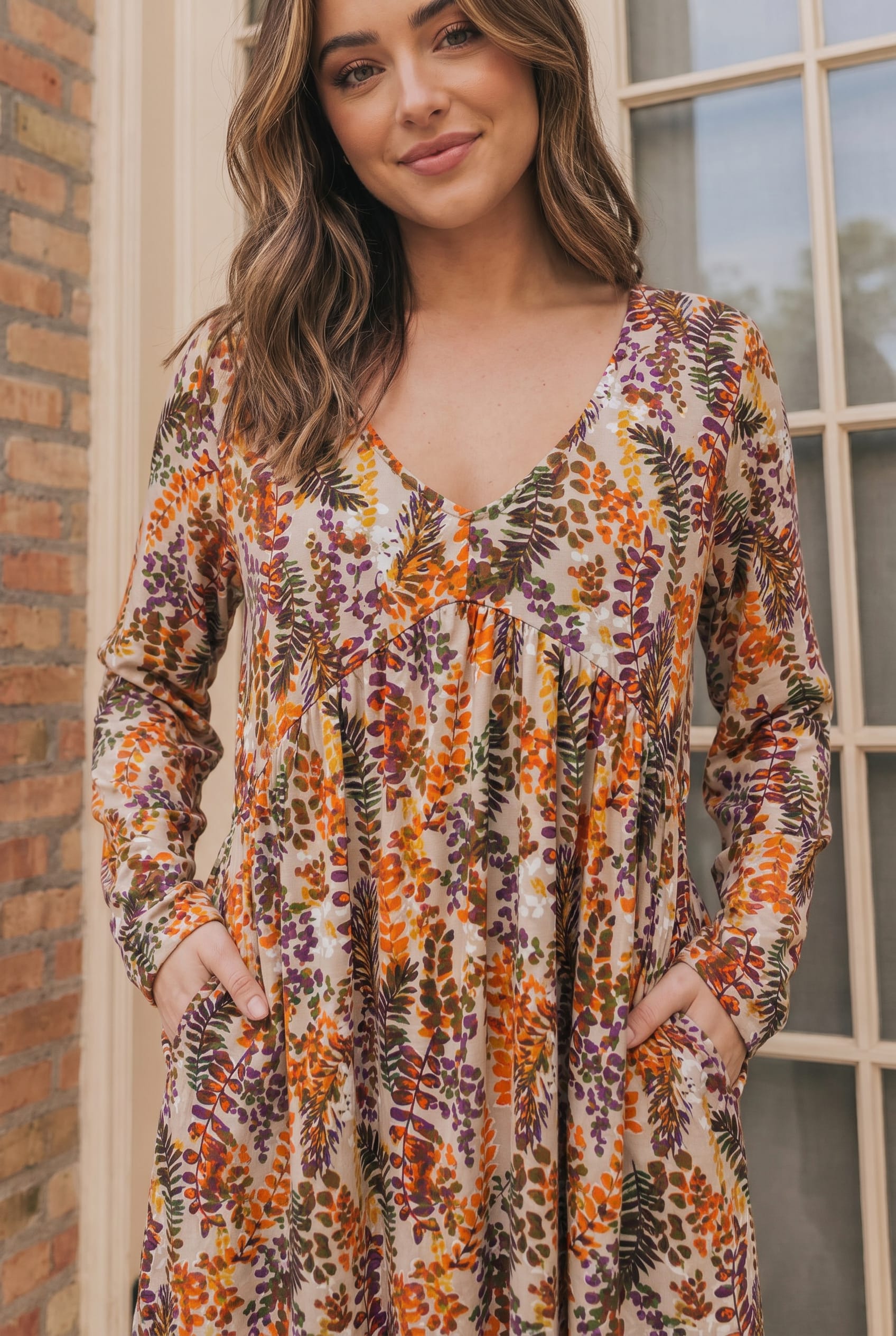 Haptics Falling For You Floral Mini Dress