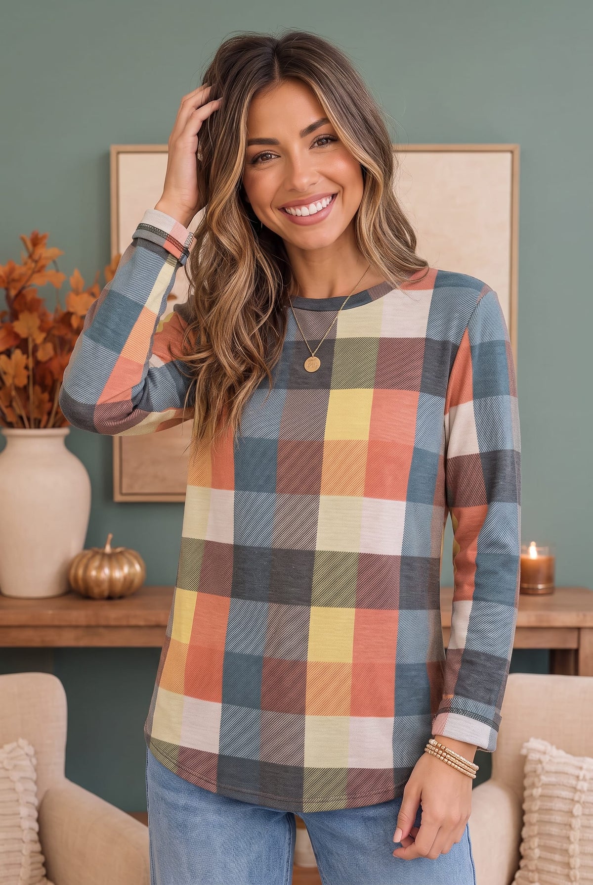Haptics Check Those Boxes Long Sleeve Top
