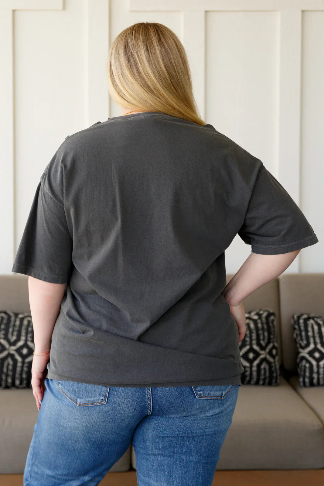 Happiness Comes in Waves Jersey Knit Tee Tops