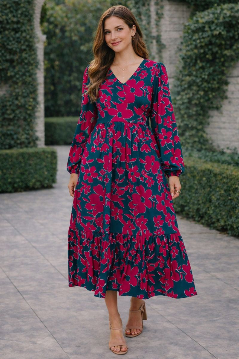 Haptics She's Just the Girl for Me V-Neck Dress Womens