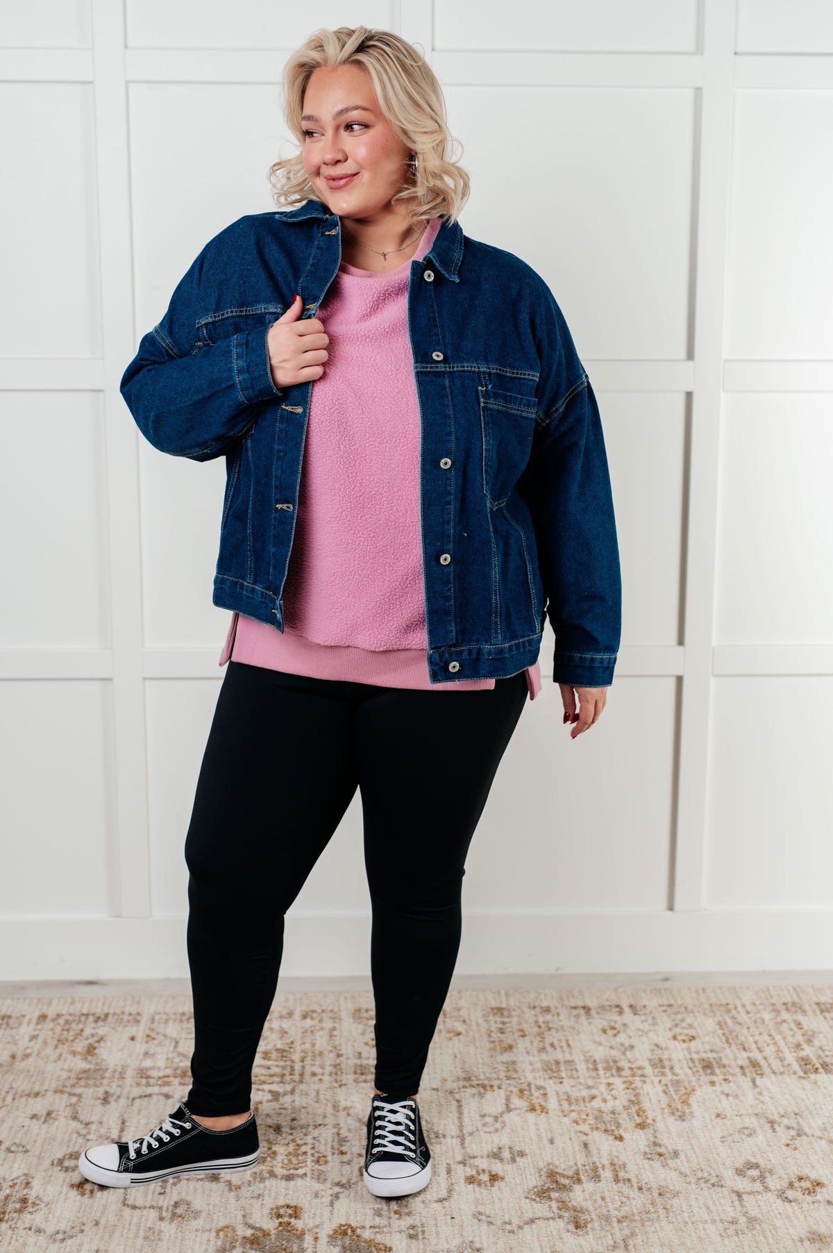 Have We Met Oversized Denim Jacket Denim