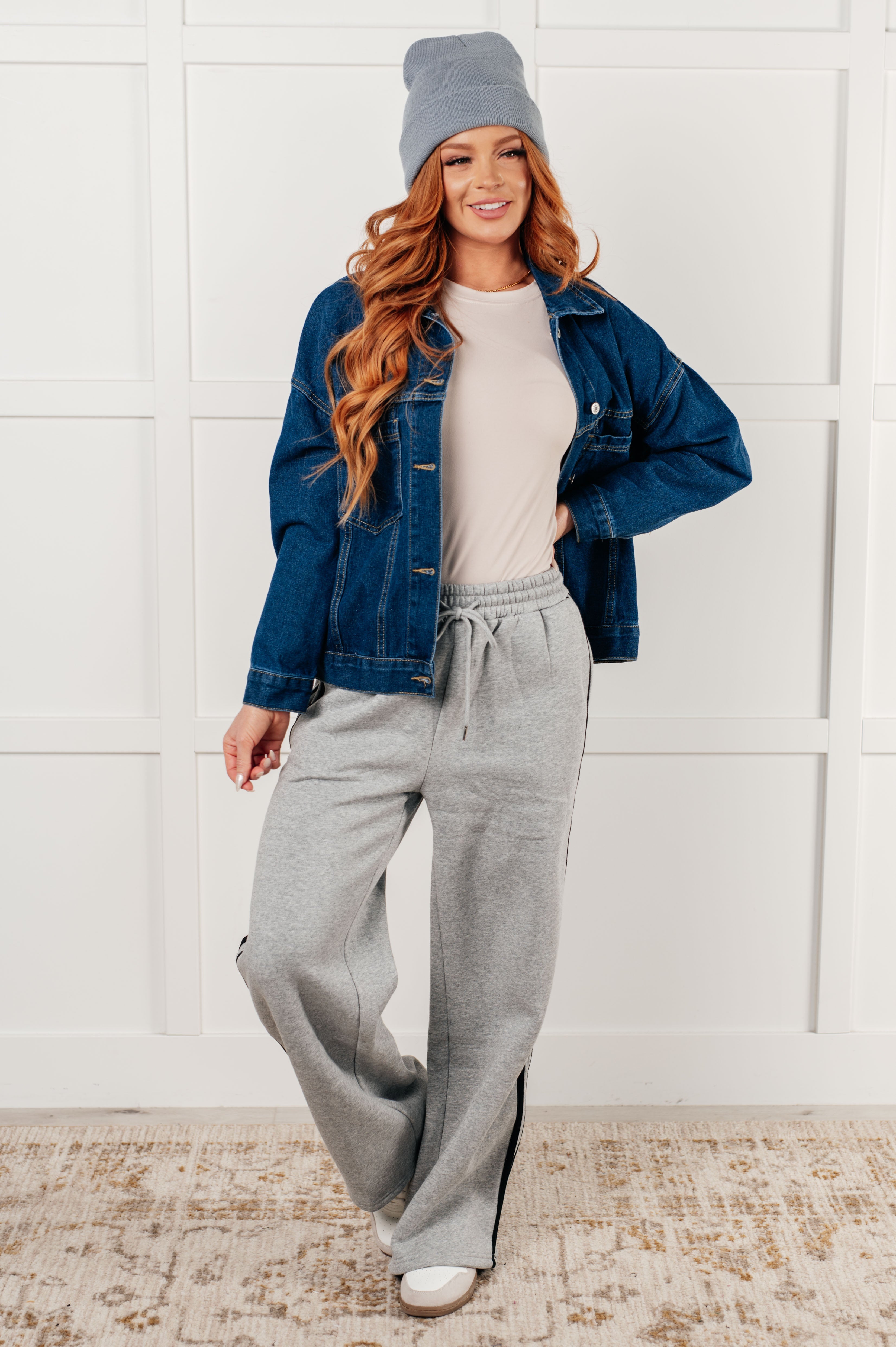 One Eleven North Have We Met Oversized Denim Jacket Denim