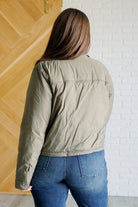 Mittoshop Hear Me Out Lightweight Puffer Jacket in Olive Layers