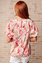 Jodifl Hello, It's Me Paisley Blouse Shirts & Tops