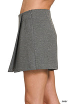 Zenana Black Wrap Front Skort