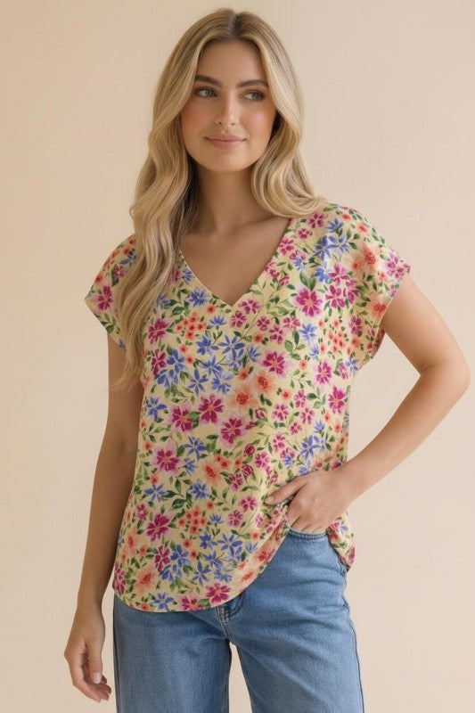 Haptics Garden Bliss Floral Blouse
