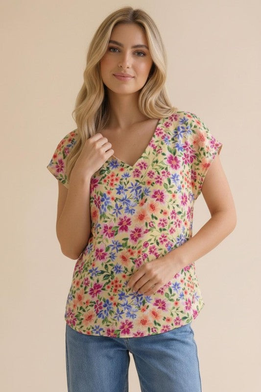 Haptics Garden Bliss Floral Blouse