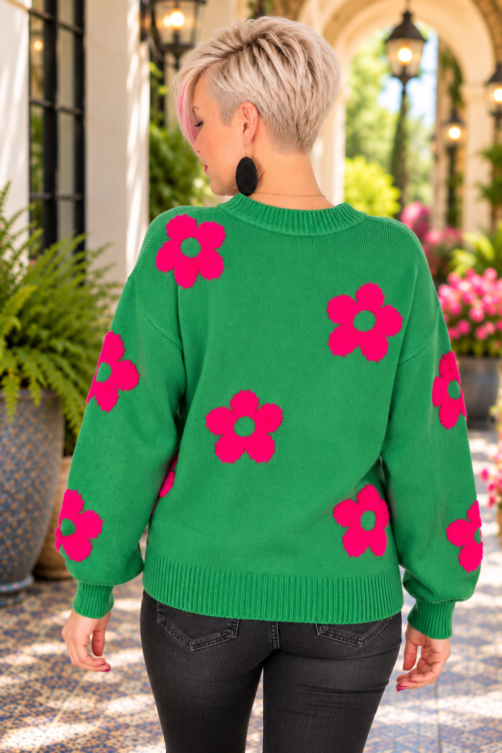 BiBi Follow Your Heart Drop Shoulder Sweater Tops
