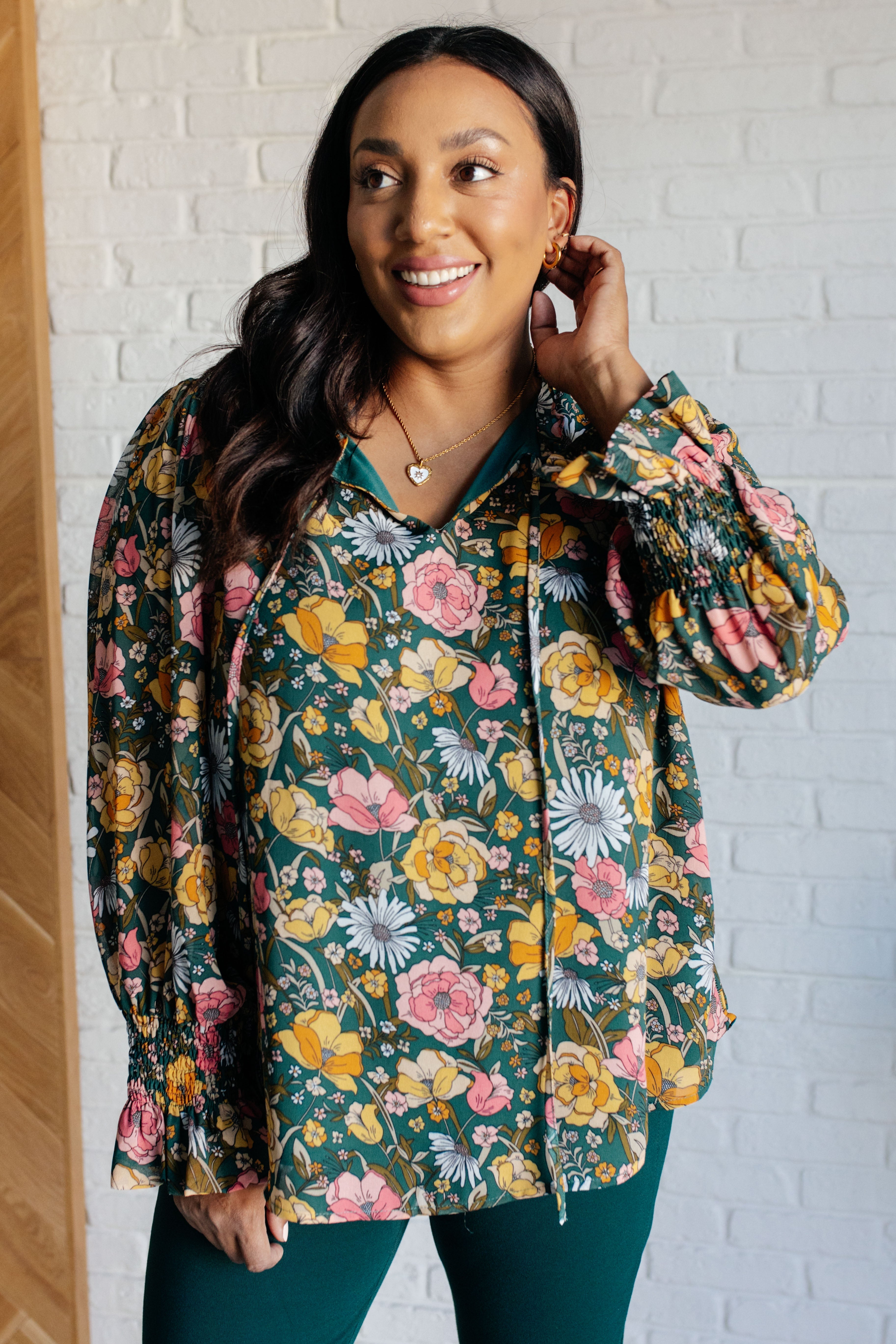 Jodifl Ideal Ideas Floral Blouse Shirts & Tops