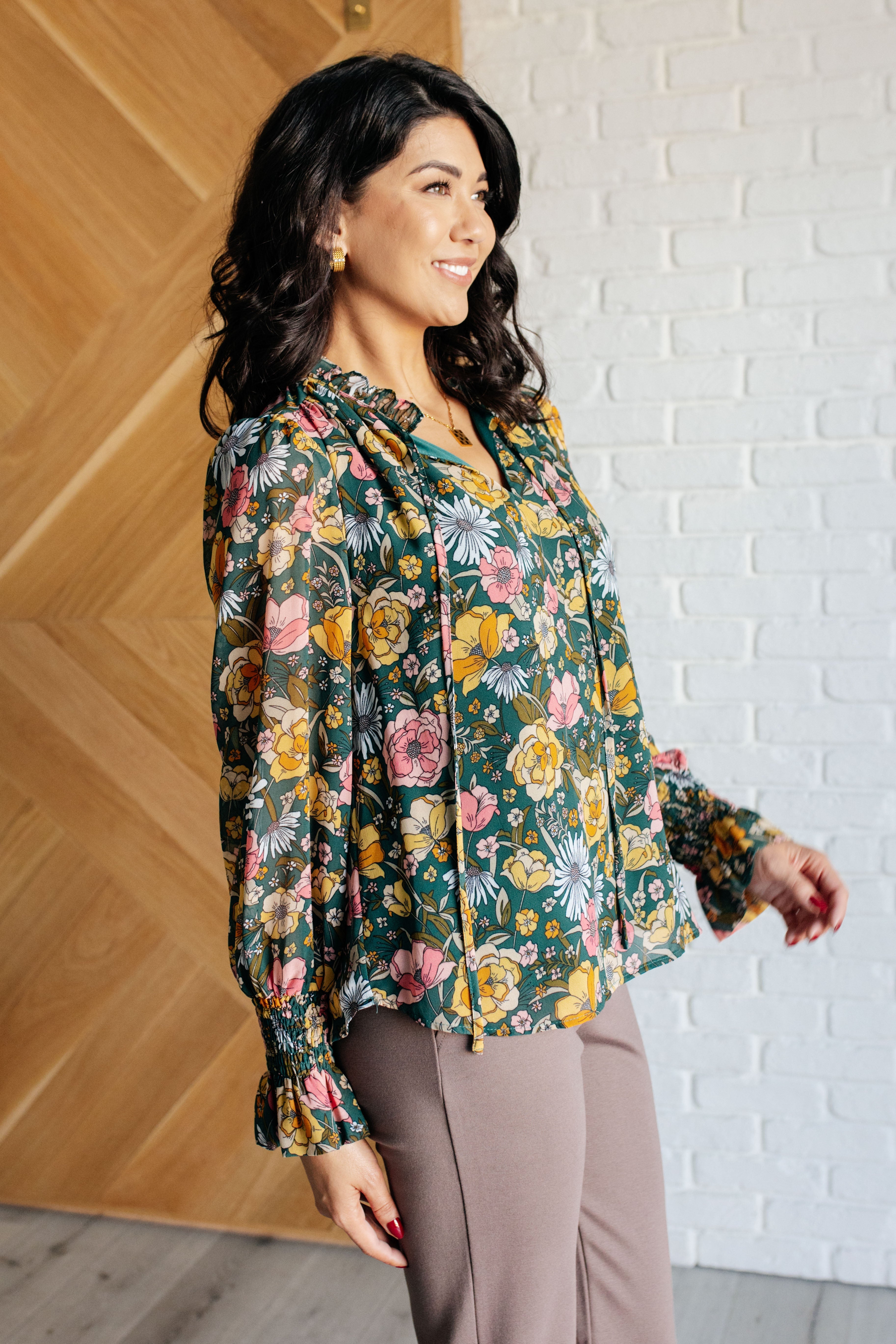 Jodifl Ideal Ideas Floral Blouse Shirts & Tops