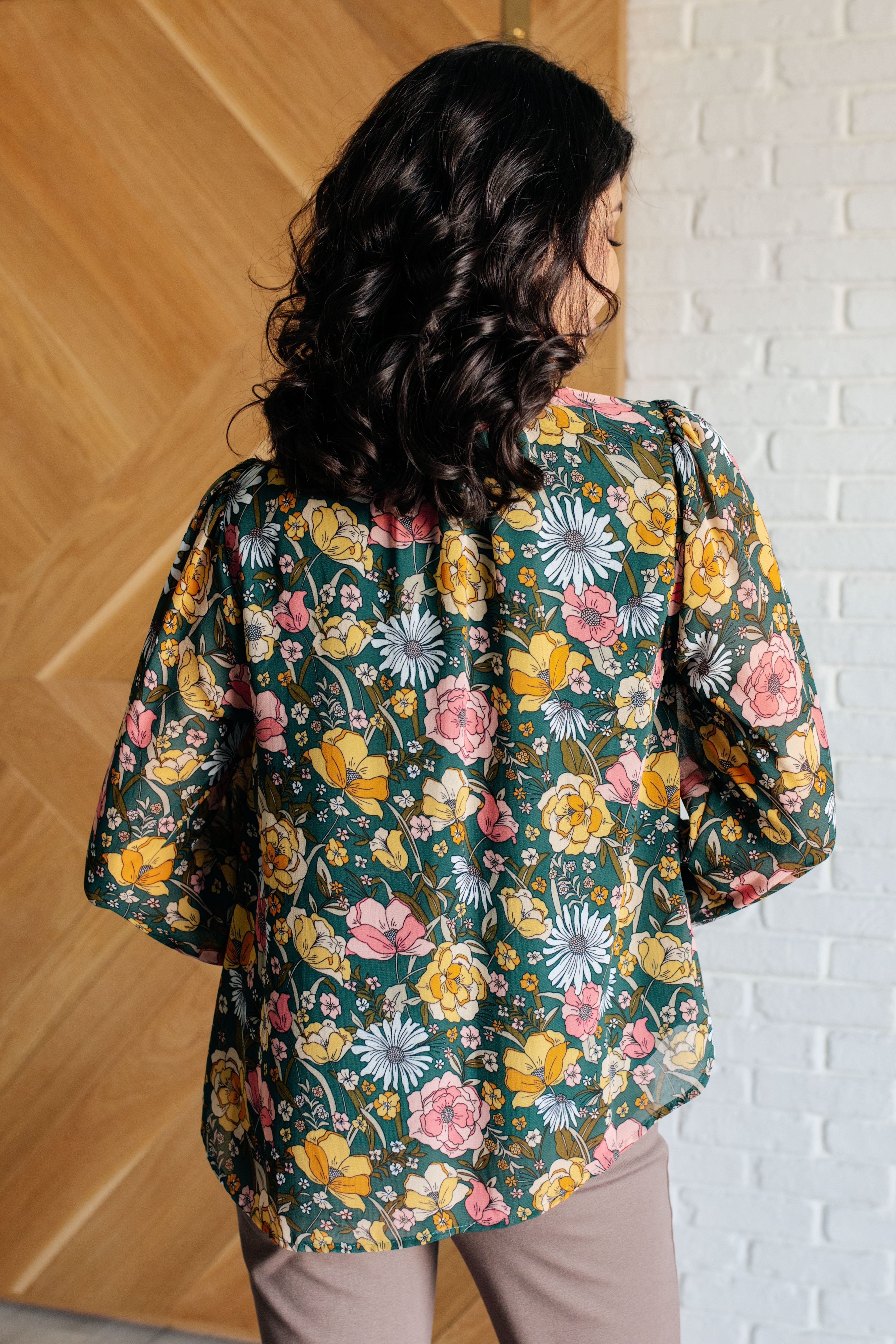Jodifl Ideal Ideas Floral Blouse Shirts & Tops
