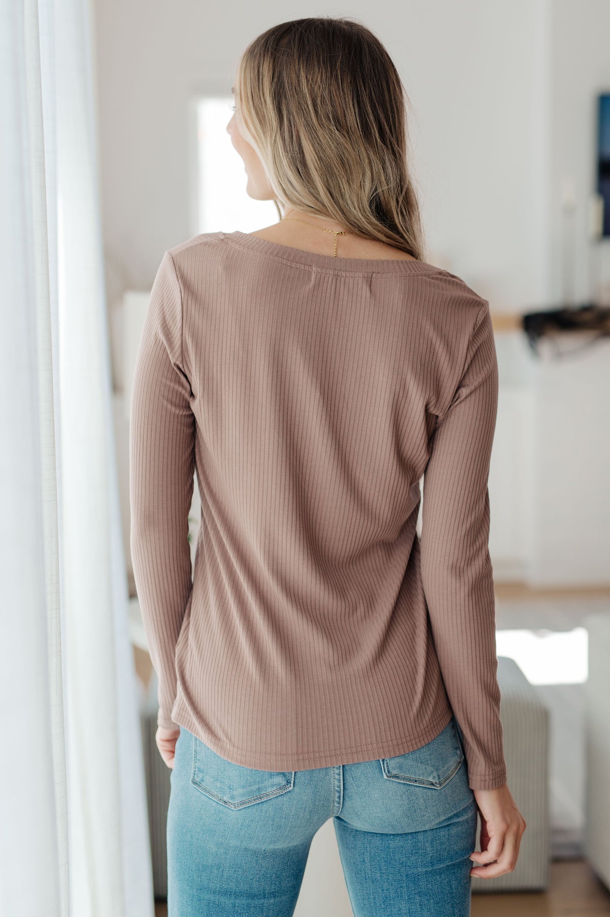 One Eleven NoruIndeed You Do Long Sleeve V-Neck Top Tops