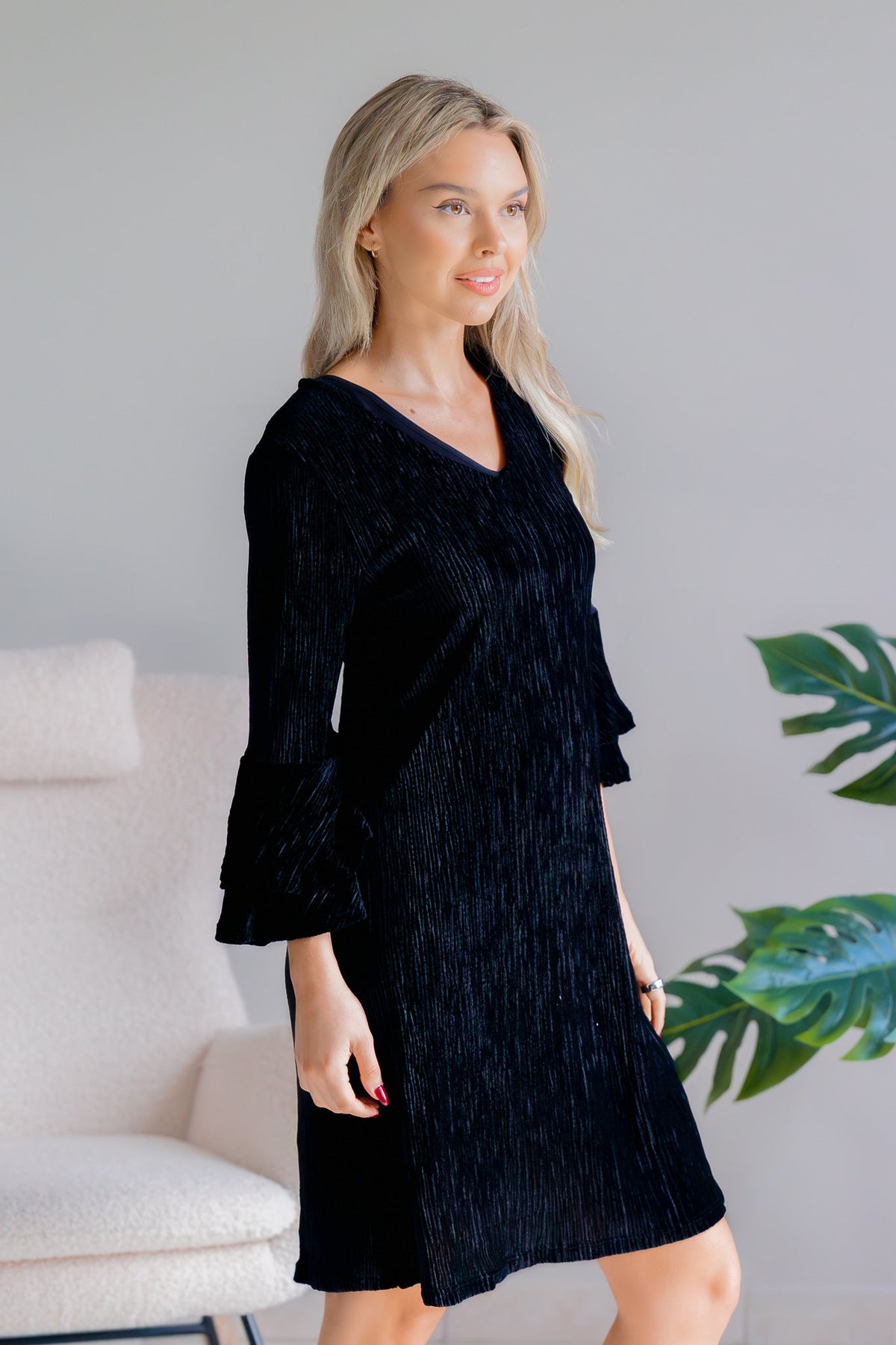Jade by Jane Twilight Elegance Black Glitter Dress