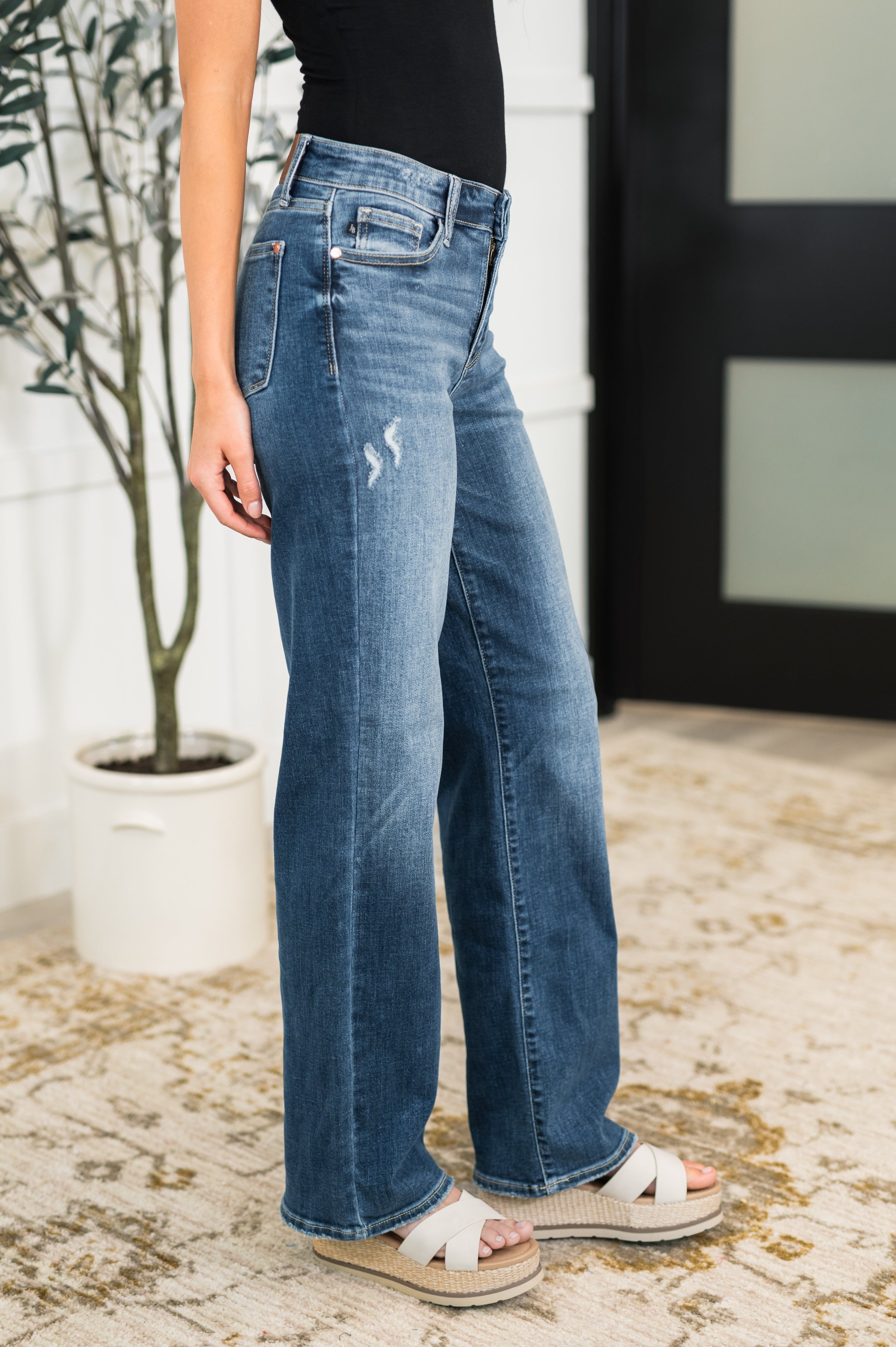 Judy Blue Julia High Rise 90's Straight Leg Jeans Womens