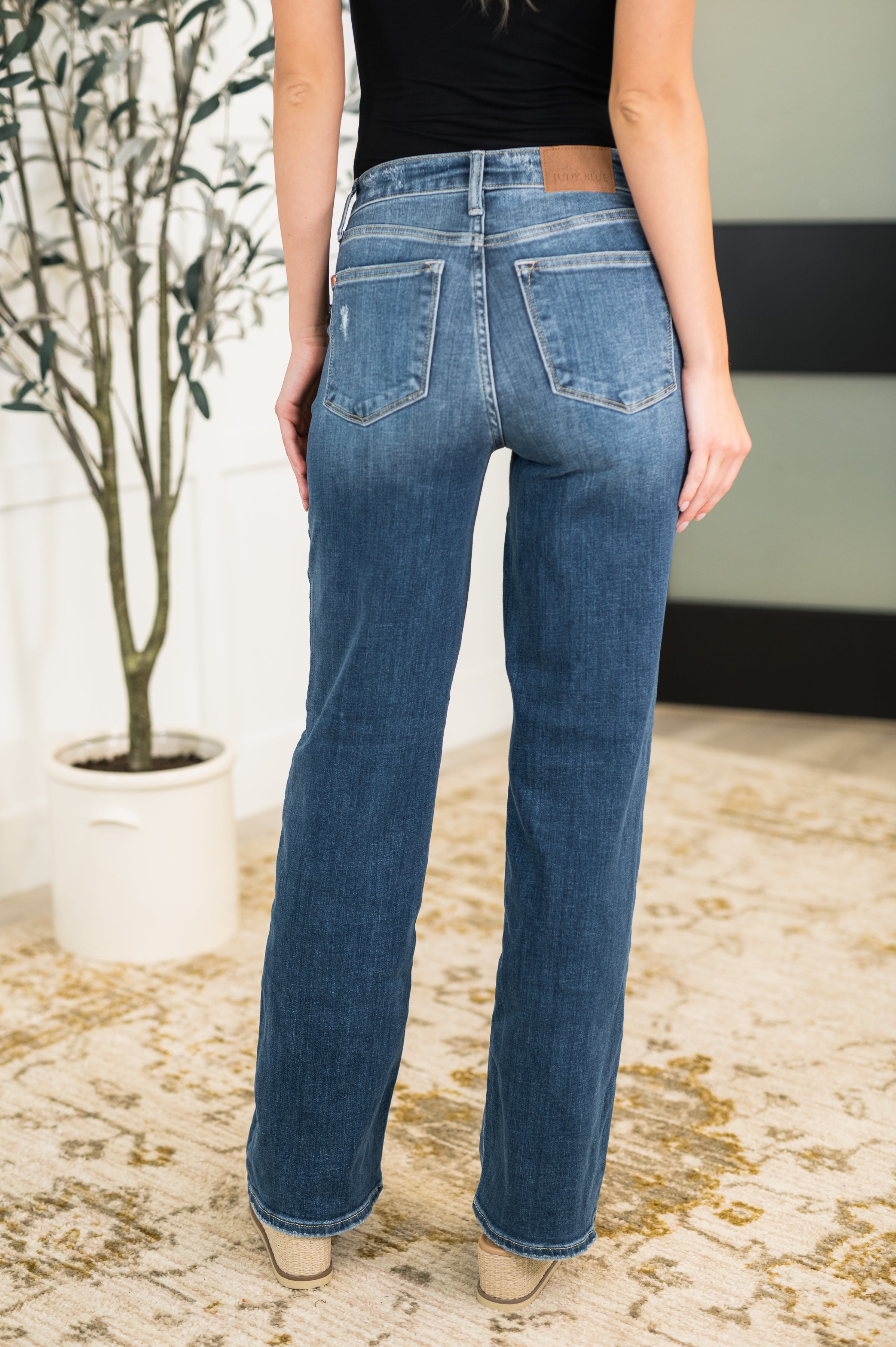 Judy Blue Julia High Rise 90's Straight Leg Jeans Womens
