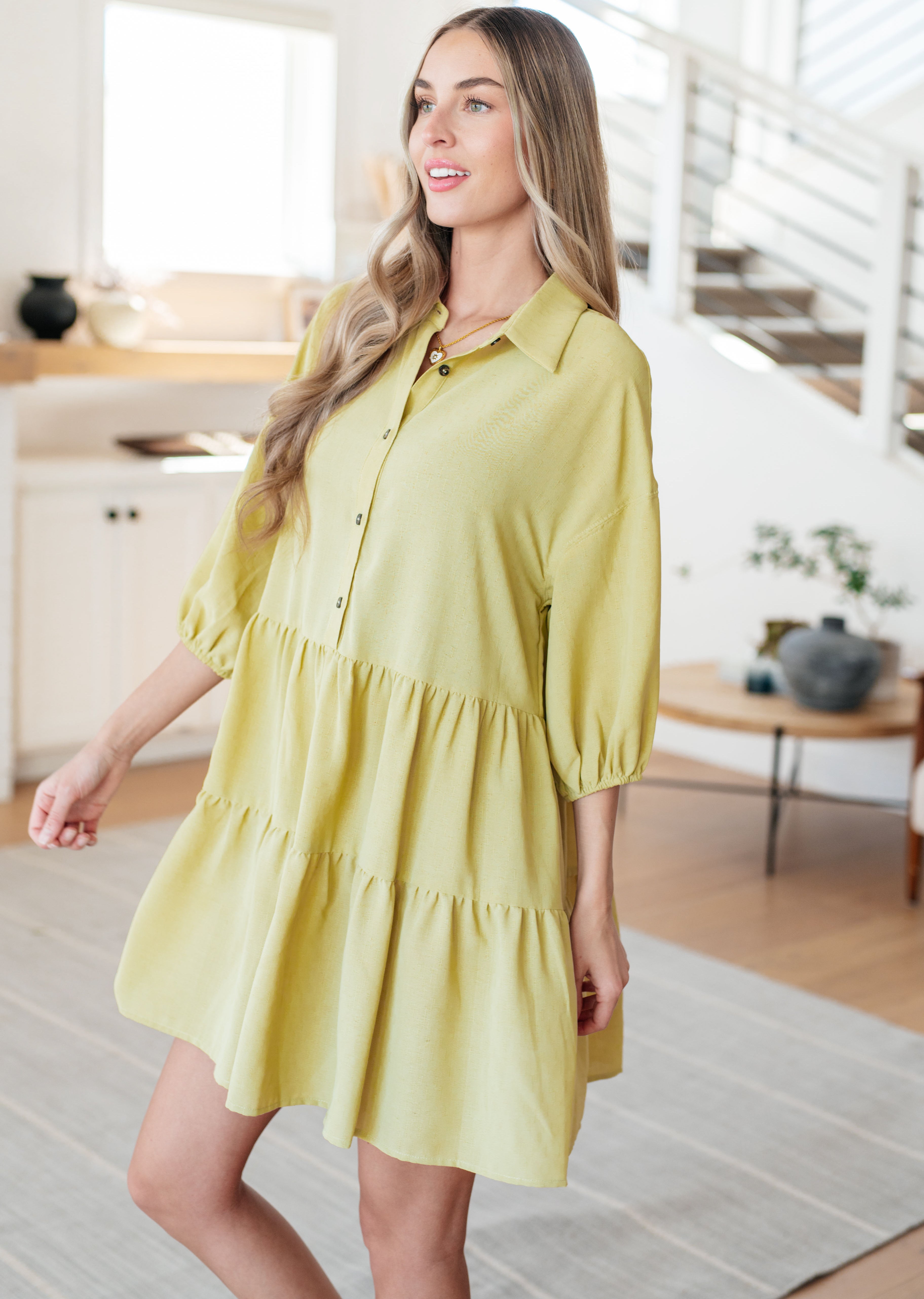 Hailey & Co Just Like Honey Tiered Dress Dresses