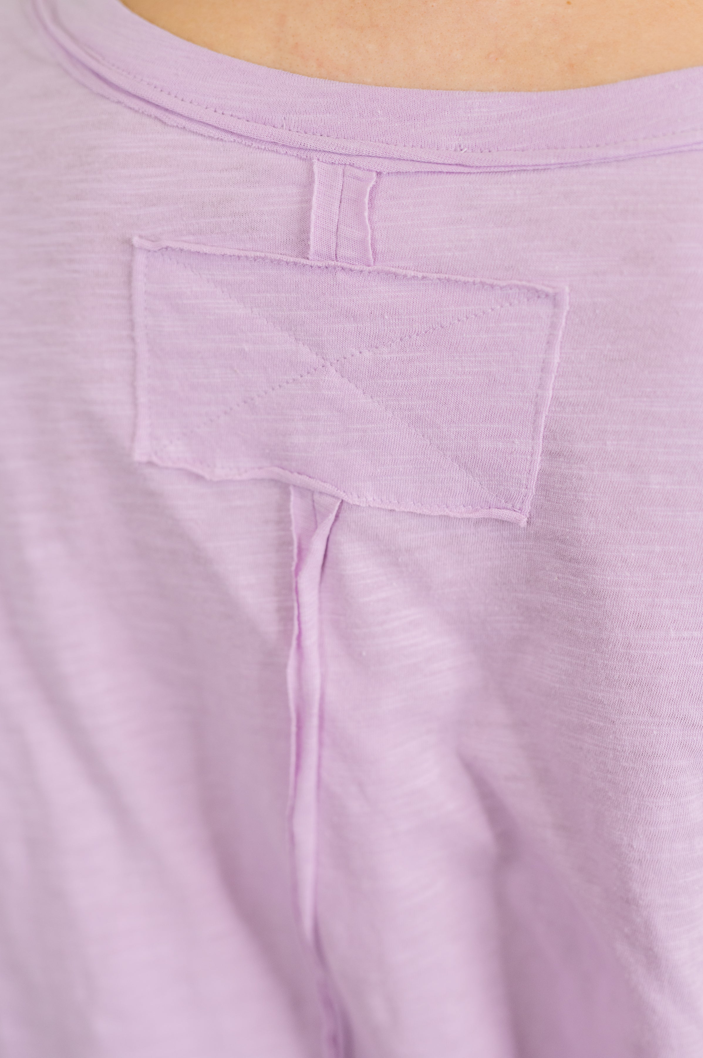 Dear Scarlett Just Like That Relaxed Heather Tee in Lilac Womens