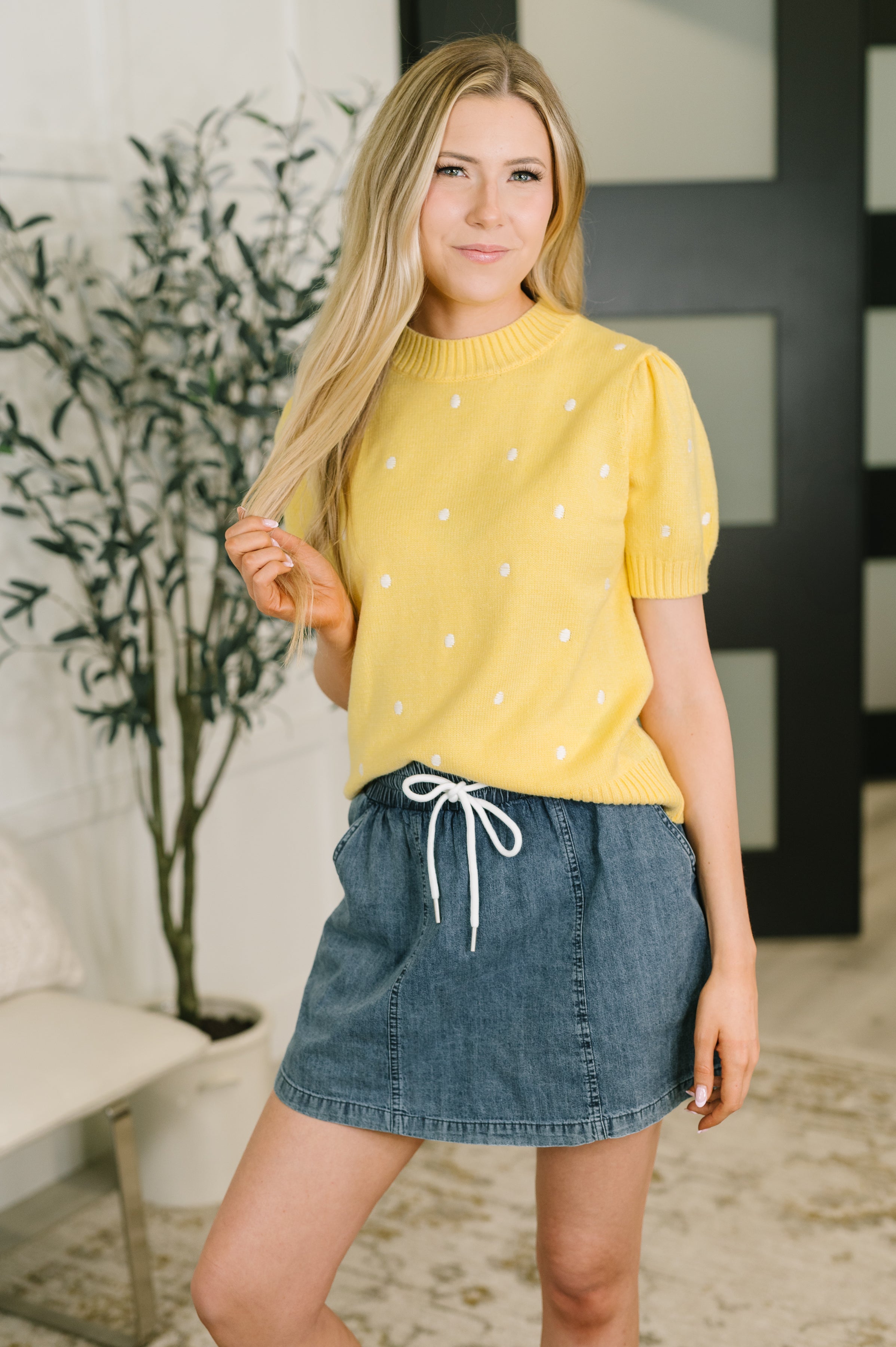 I'd Like to See You Try High Waisted Skort Womens