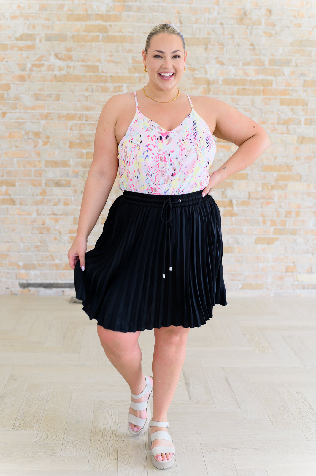 One Eleven North Going Out Printed Cami Tops