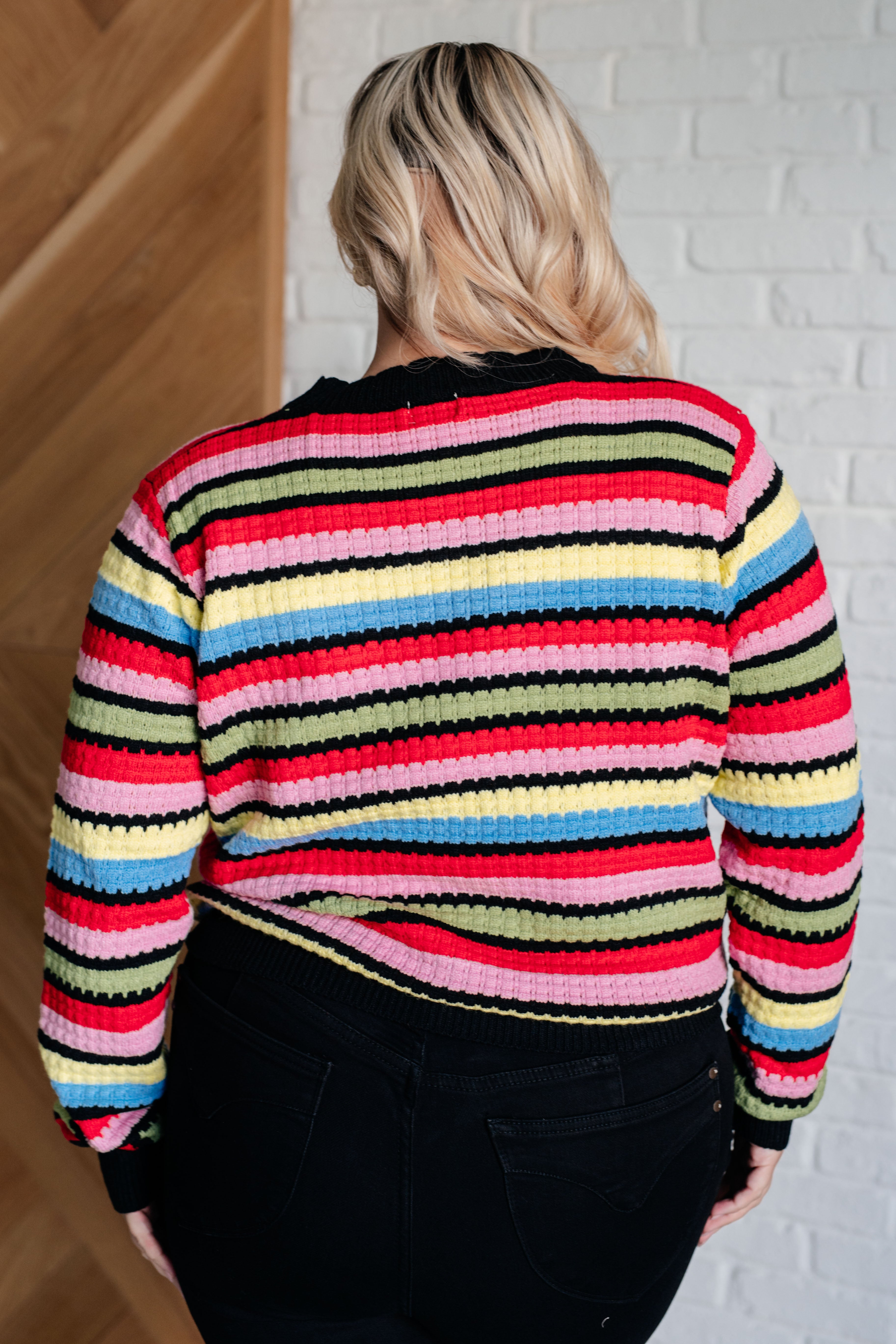 Bibi Keep Dreaming Striped Sweater Tops