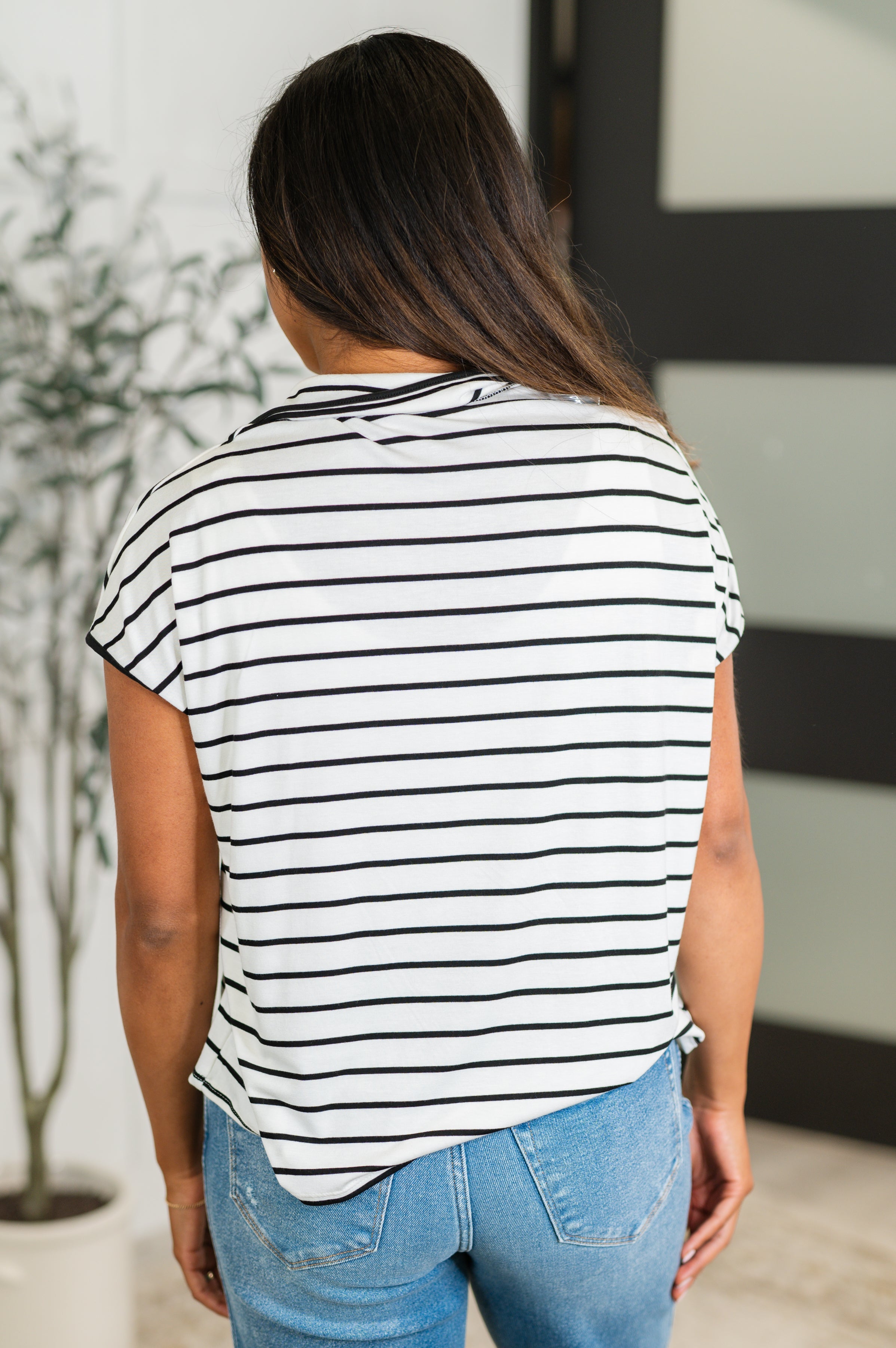 Haptics Knot Today Collared Bow Top Womens