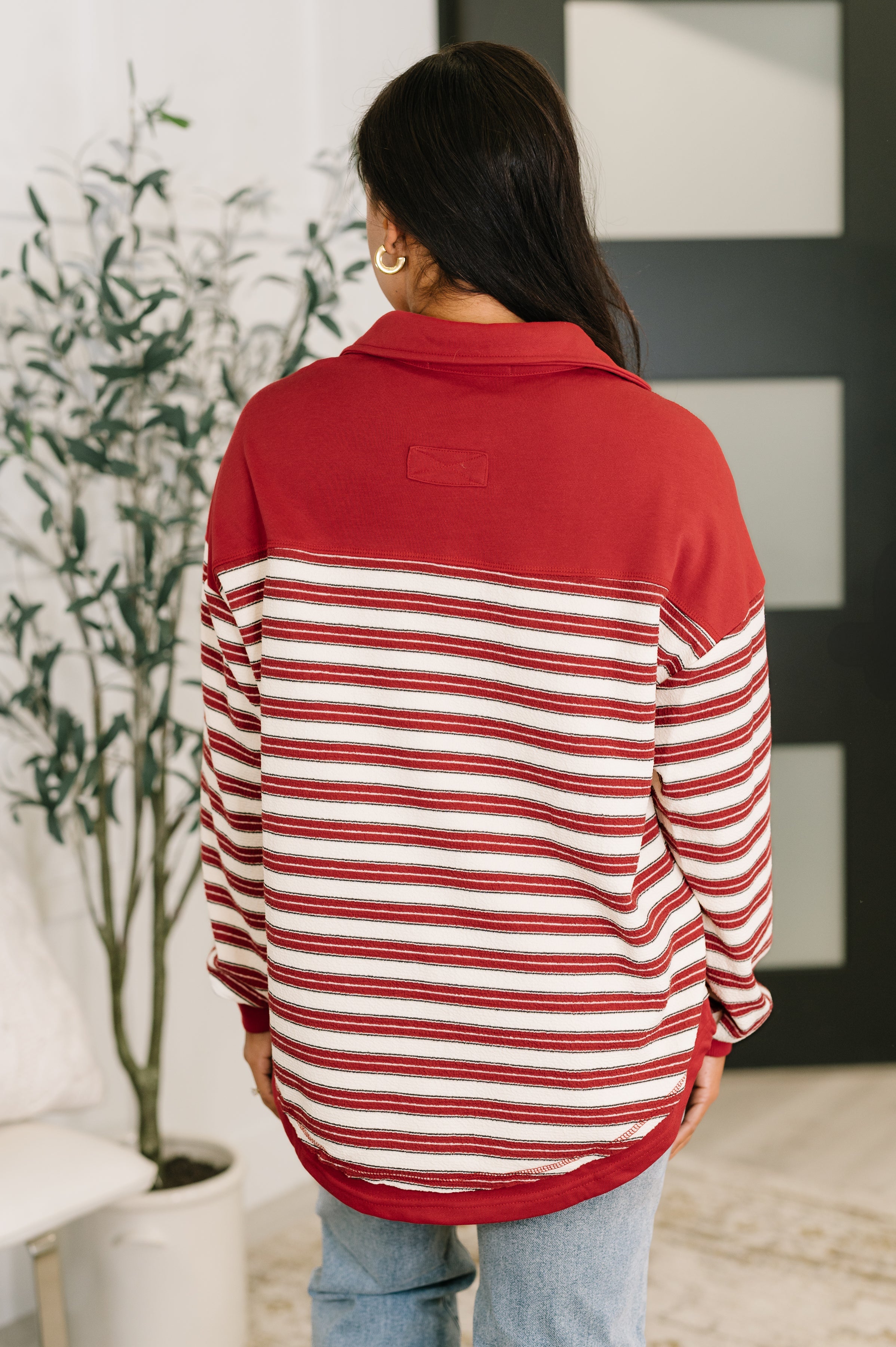 One Eleven North Least of Our Worries Long Sleeve Henley Womens