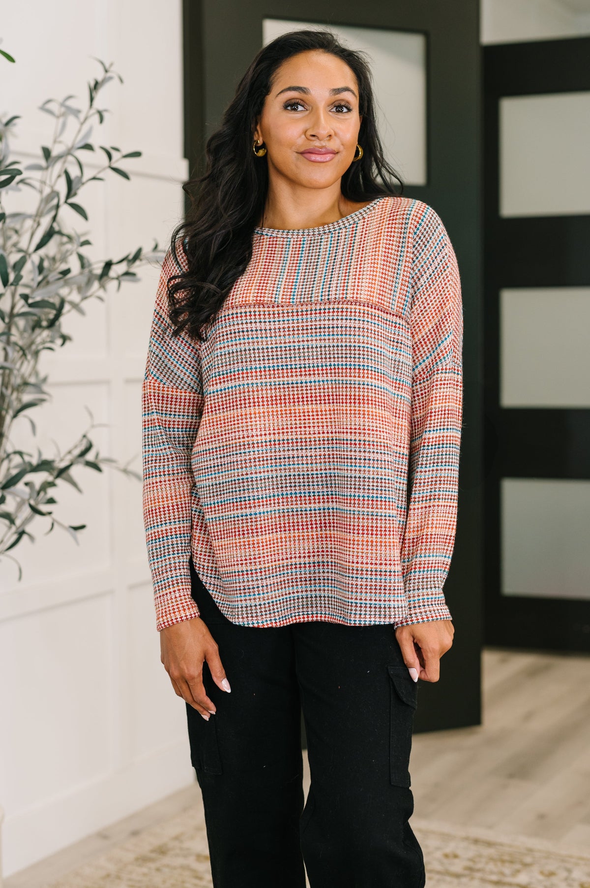 Haptics Life Like This Dolman Long Sleeve Top Womens