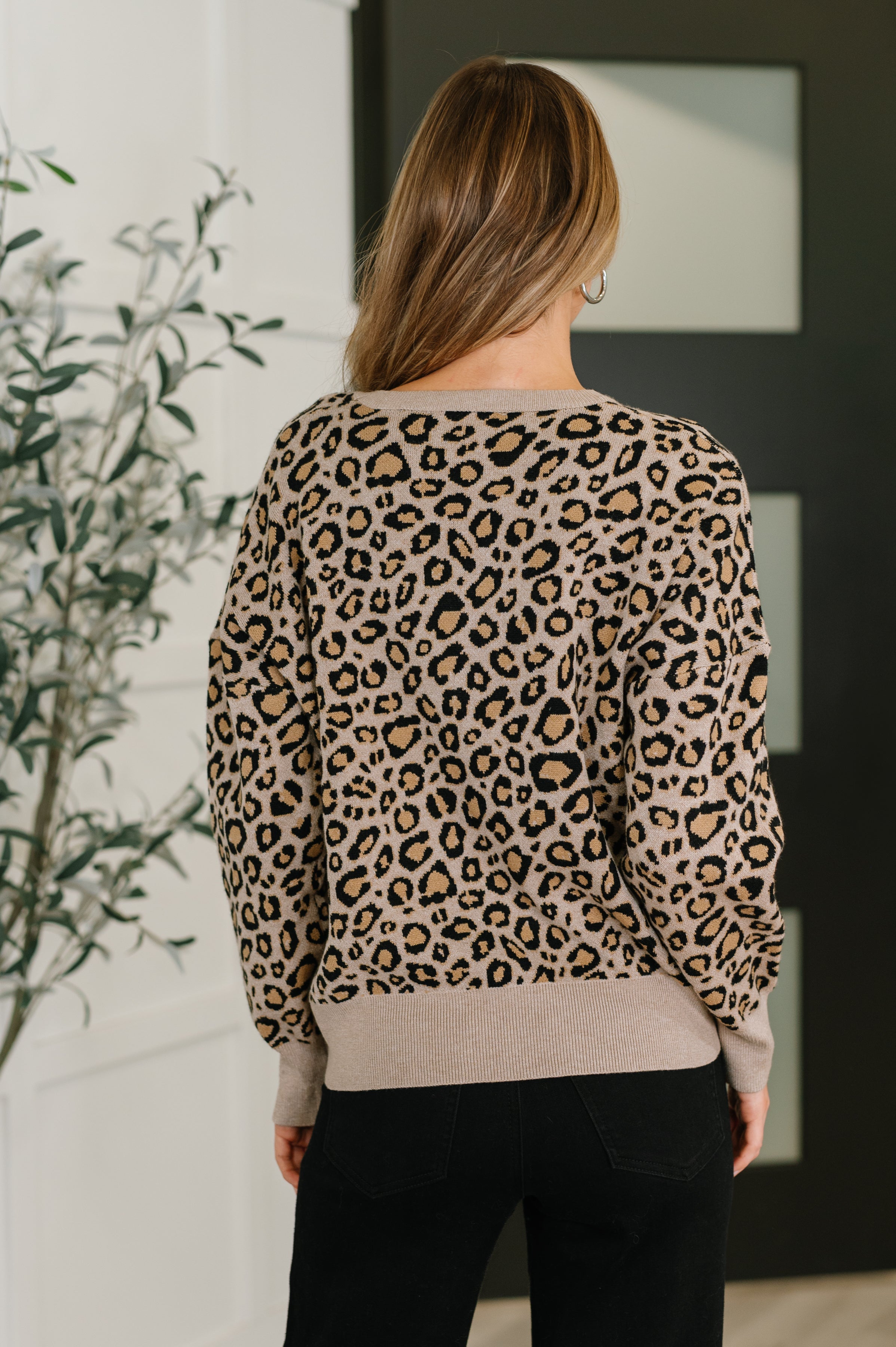 Lil' Sass Never Hurt Leopard Print Pullover Womens