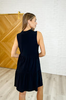 Dear Scarlett Lizzy Tiered Tank Dress in Black Womens