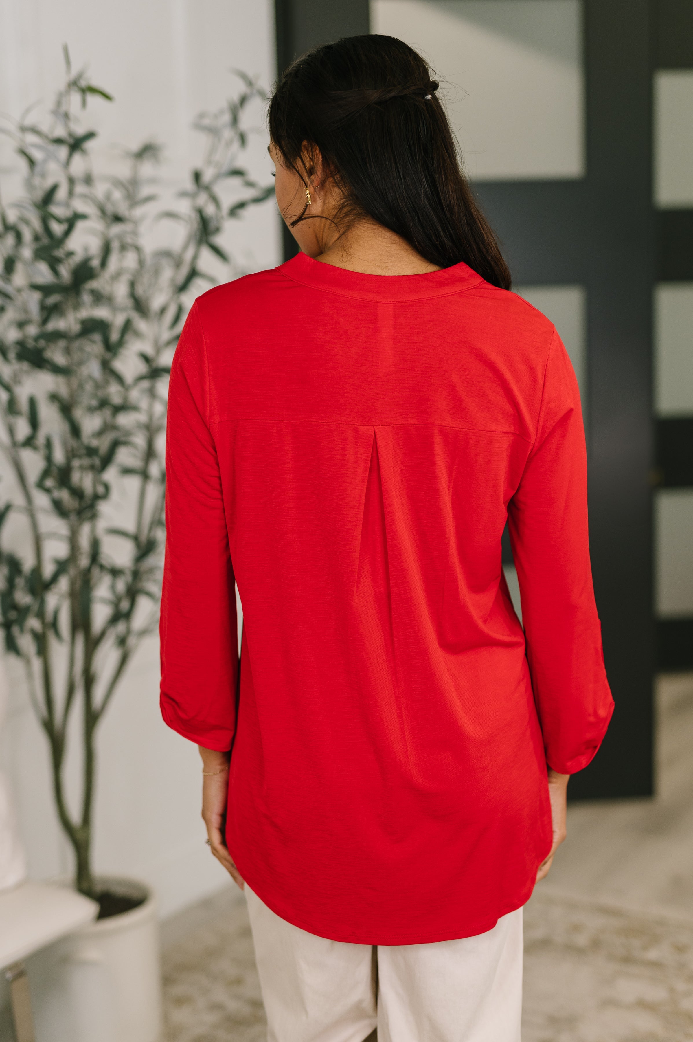 Dear Scarlett Lizzy Top in Red Womens