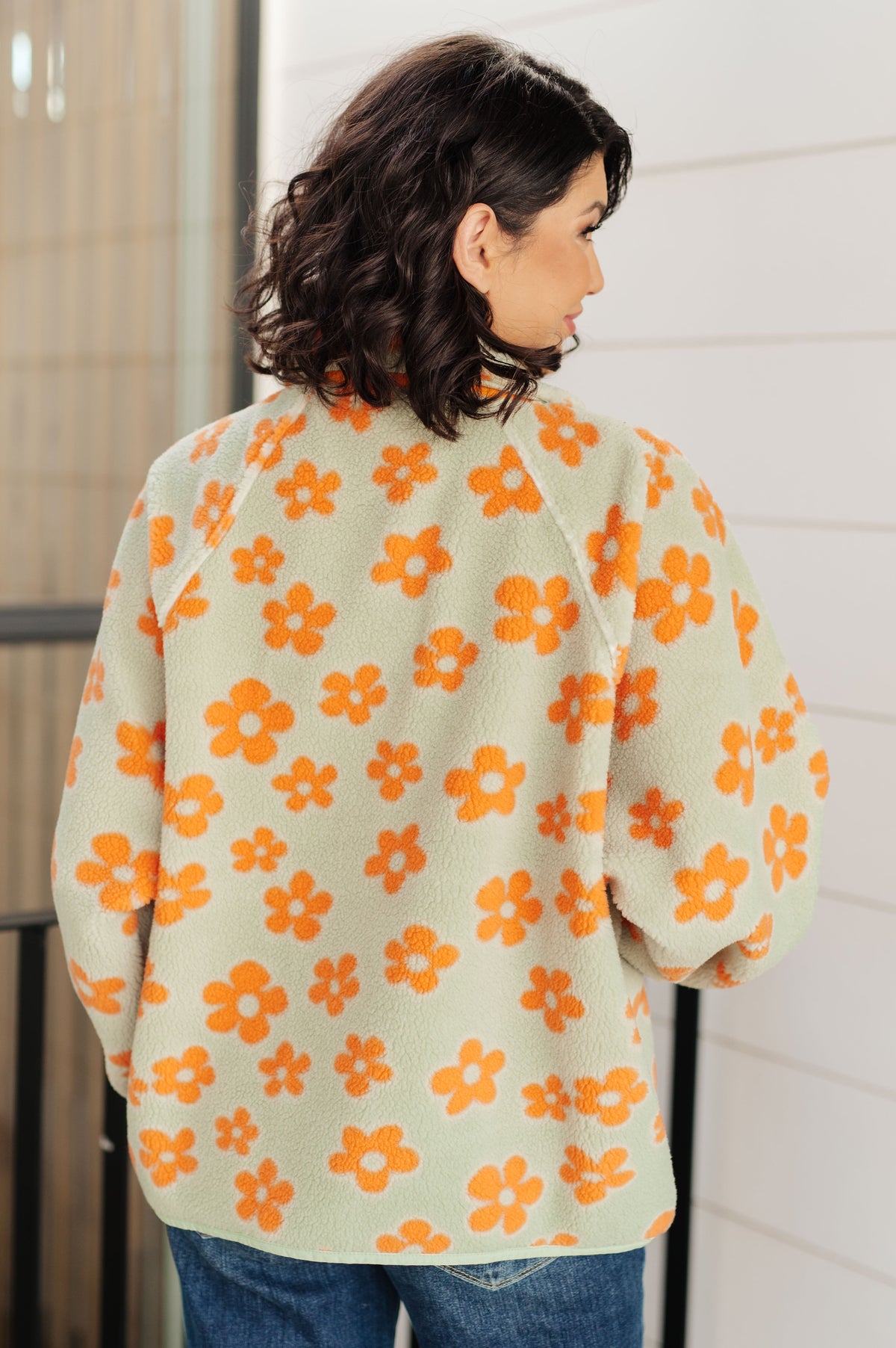 Haptics Love It Don't Leave It Floral Fleece Jacket Jackets