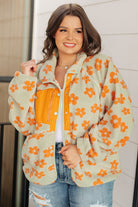 Haptics Love It Don't Leave It Floral Fleece Jacket Layers