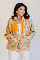 Haptics Love It Don't Leave It Floral Fleece Jacket Layers