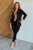 Dear Scarlett Magic 3/4 Blazer in Chocolate Coats & Jackets