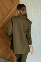 Dear Scarlett Magic 3/4 Blazer in Olive Coats & Jackets