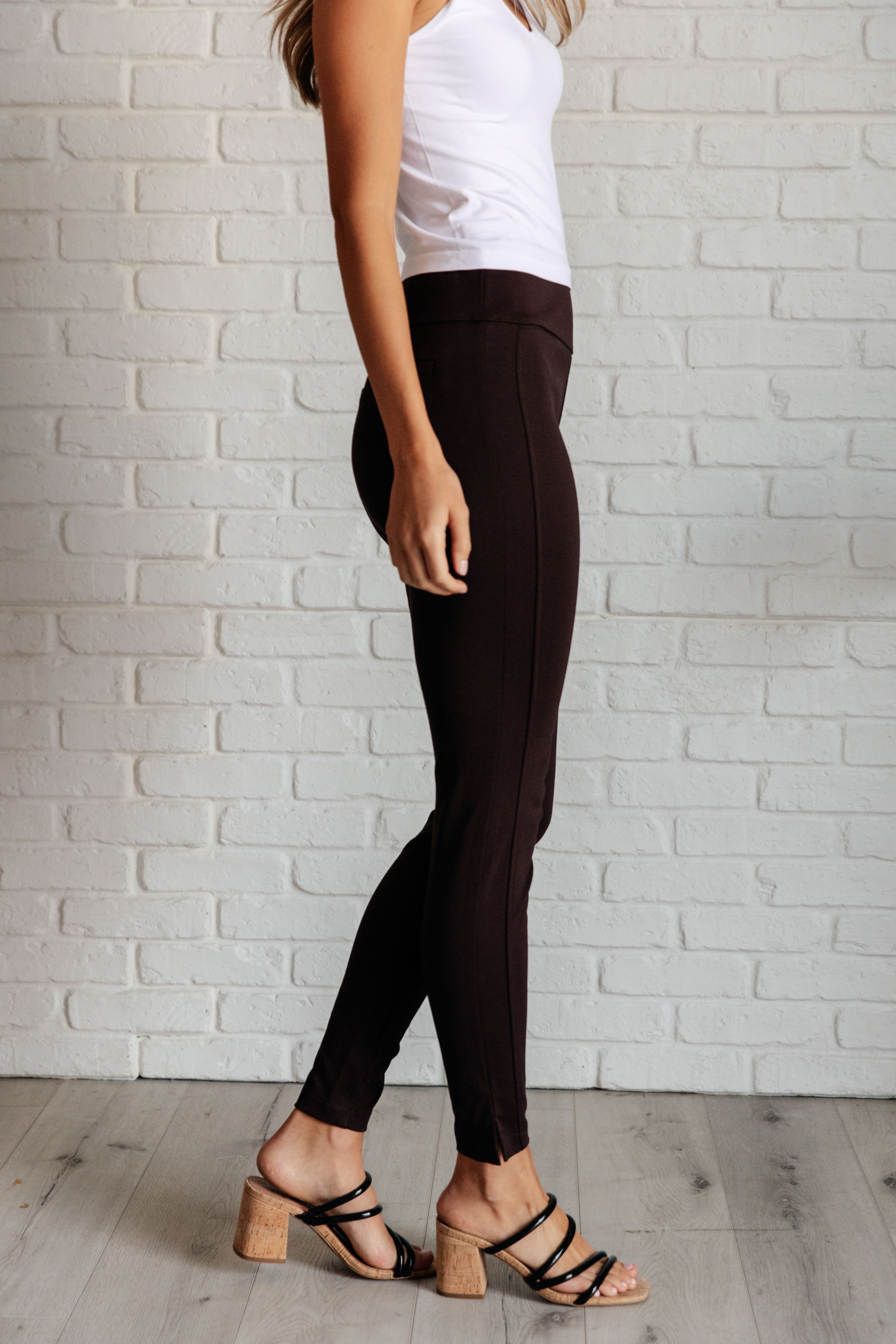 Dear Scarlett Magic Skinny 28" Pants in Chocolate Pants