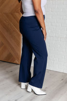 Dear Scarlett Magic Straight Pants in Navy Pants