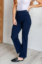 Dear Scarlett Magic Straight Pants in Navy Pants