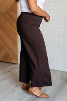 Dear Scarlett Magic Wide Leg Crop Pants in Chocolate Pants